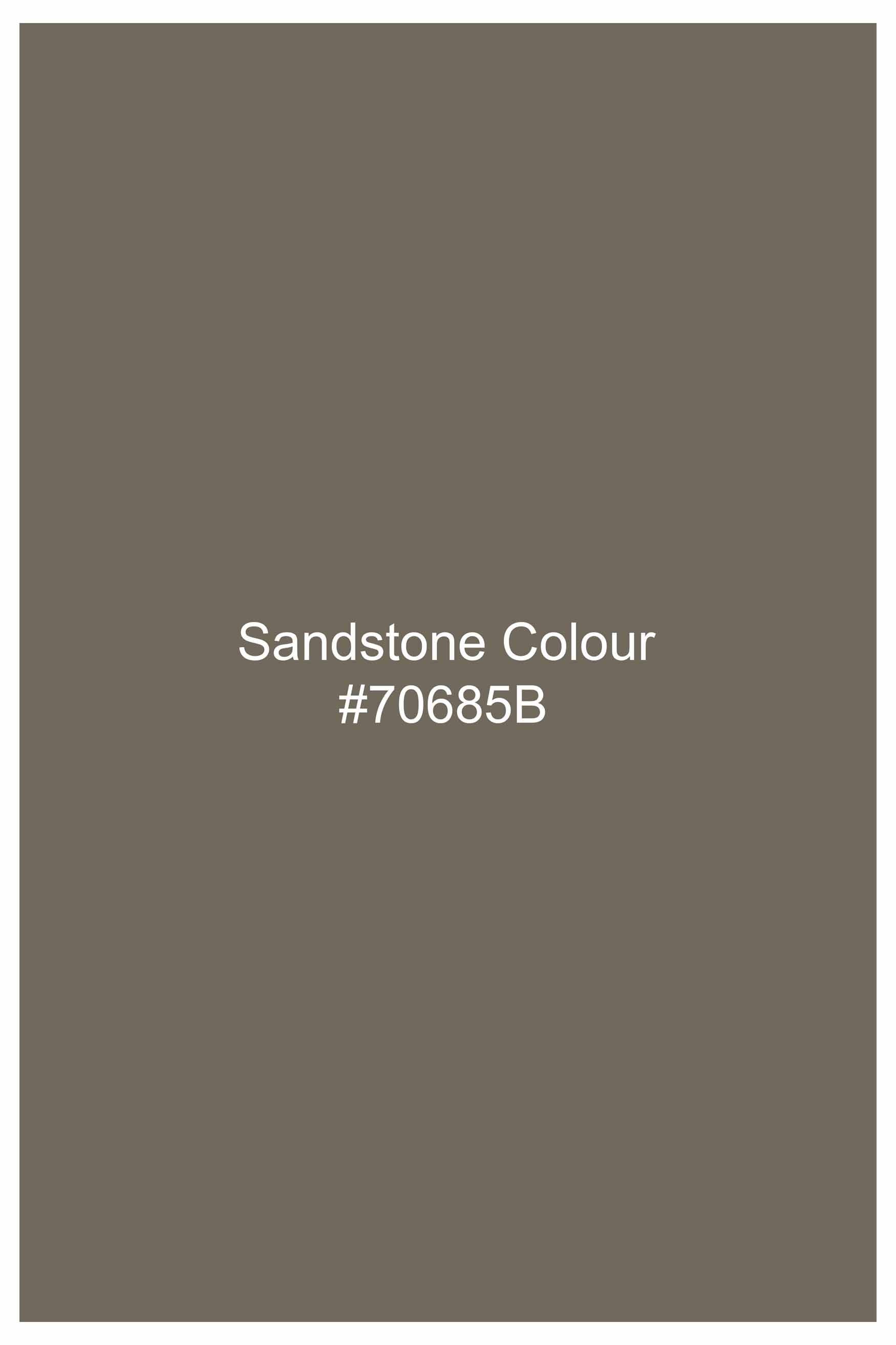 Sandstone Brown Subtle Sheen Super Soft Premium Cotton Shirt