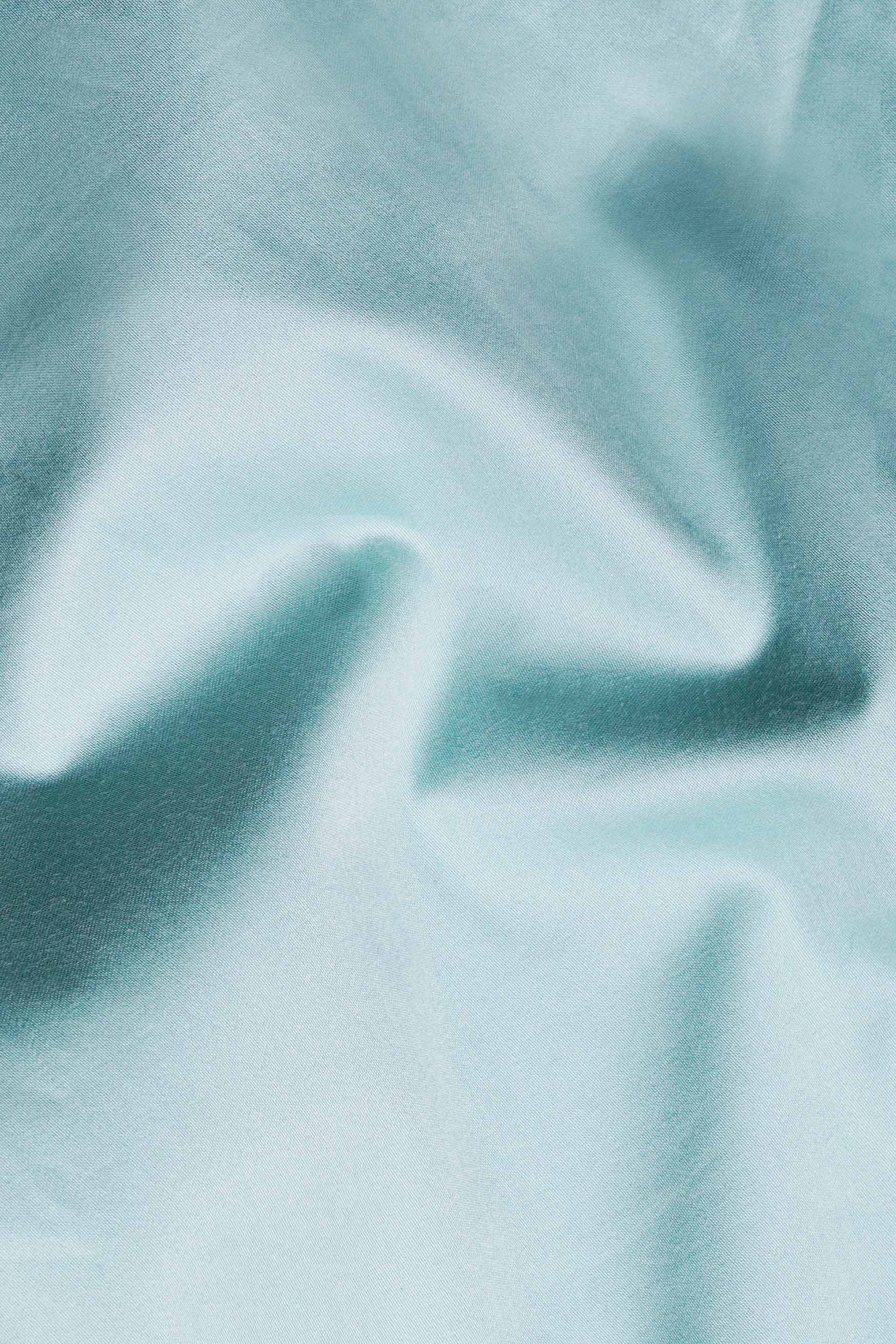 Neptune Blue Subtle Sheen Super Soft Premium Cotton Shirt