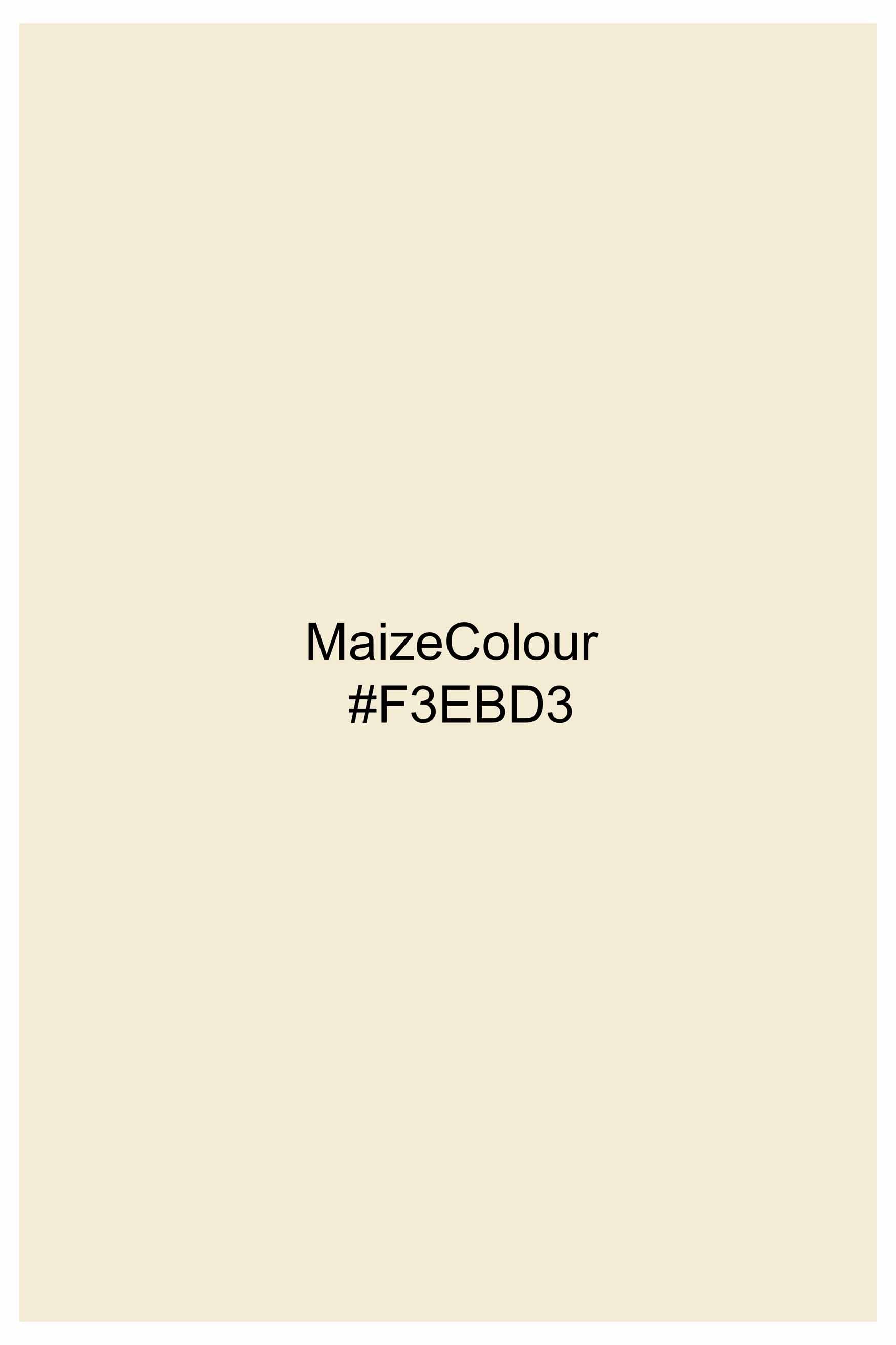 Maize Beige Subtle Sheen Super Soft Premium Cotton Shirt