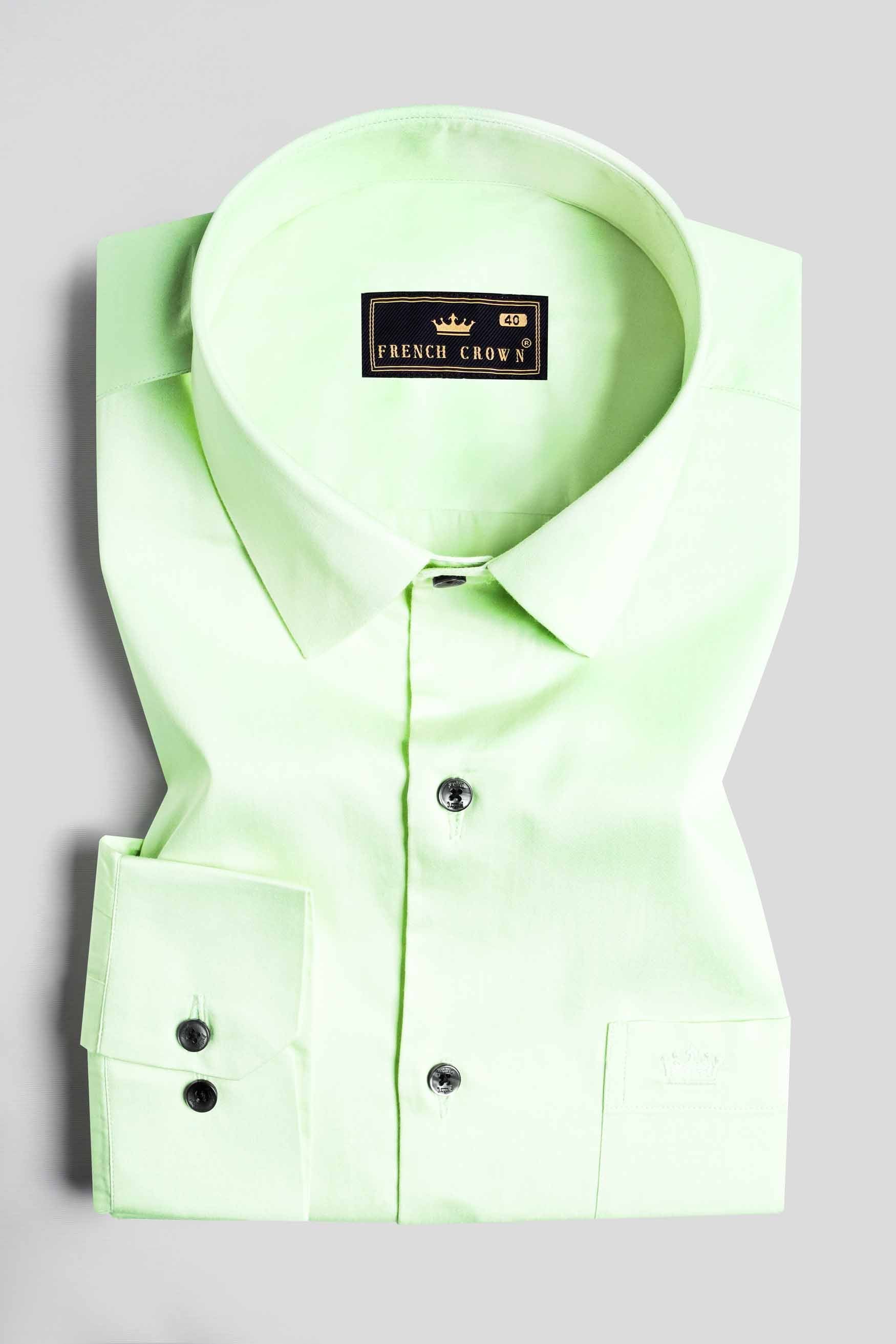 Sage Green Subtle Sheen Super Soft Premium Cotton Shirt