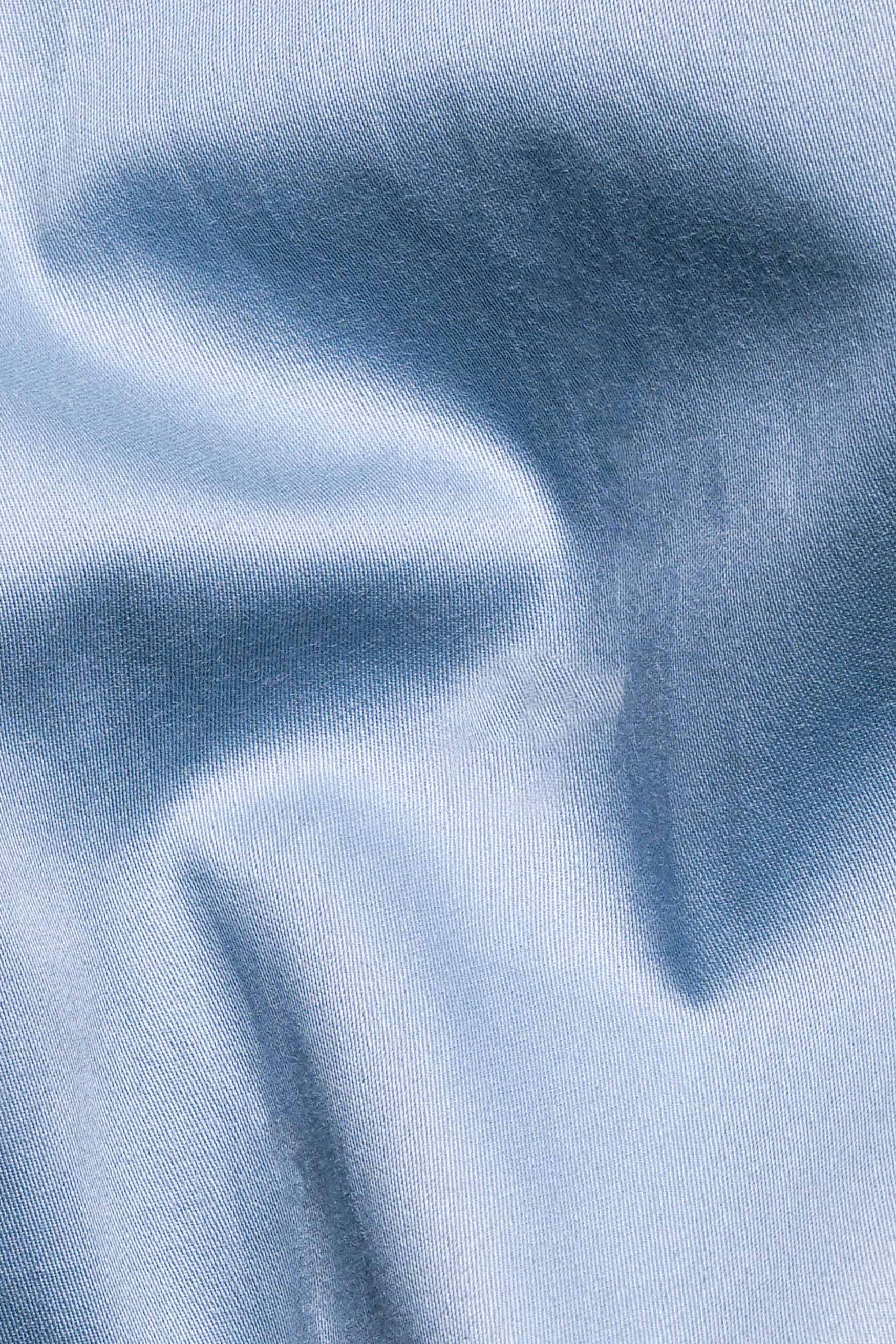 Periwinkle Blue Subtle Sheen Super Soft Premium Cotton Tuxedo Shirt