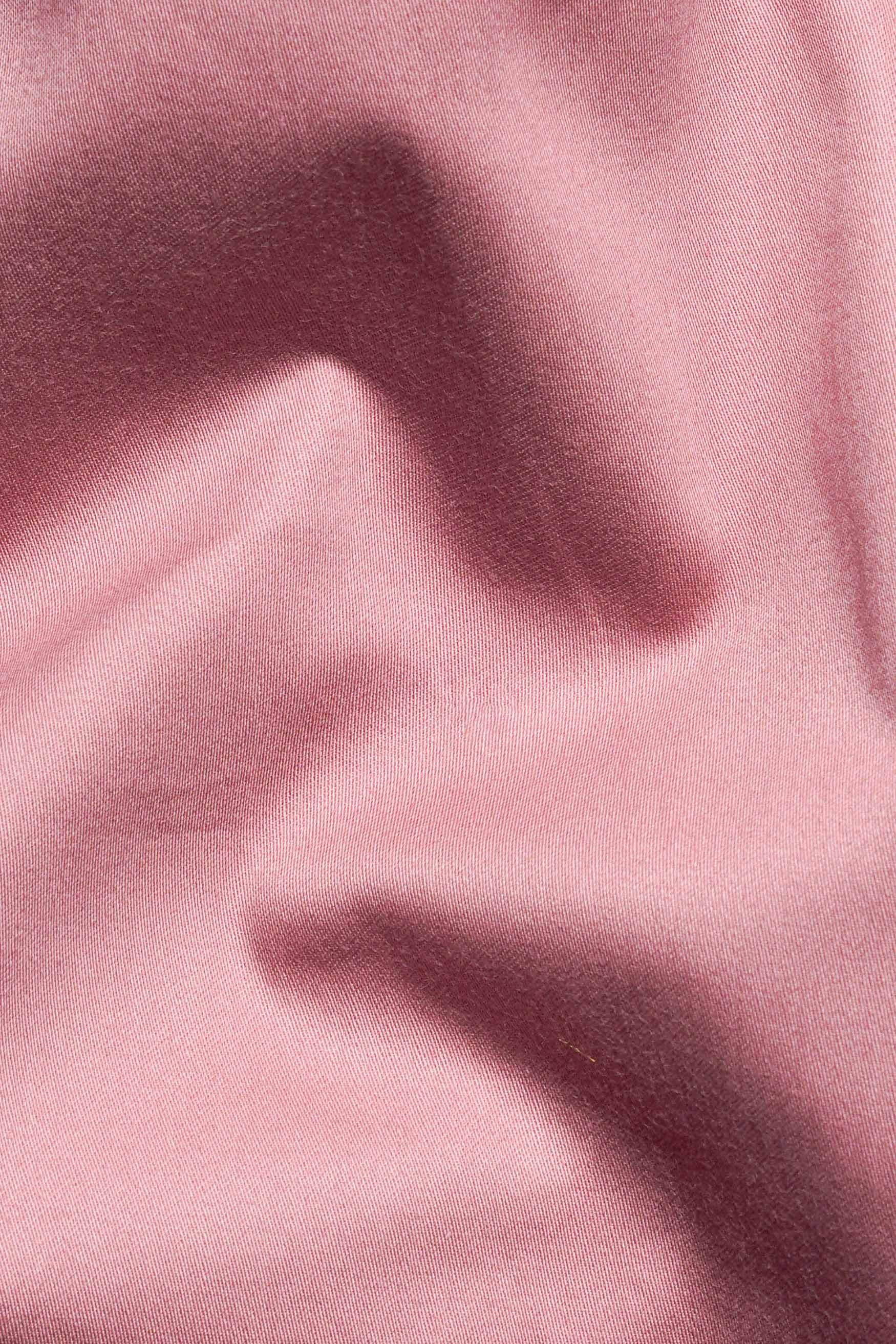Shilo Pink Subtle Sheen Super Soft Premium Cotton Tuxedo Shirt