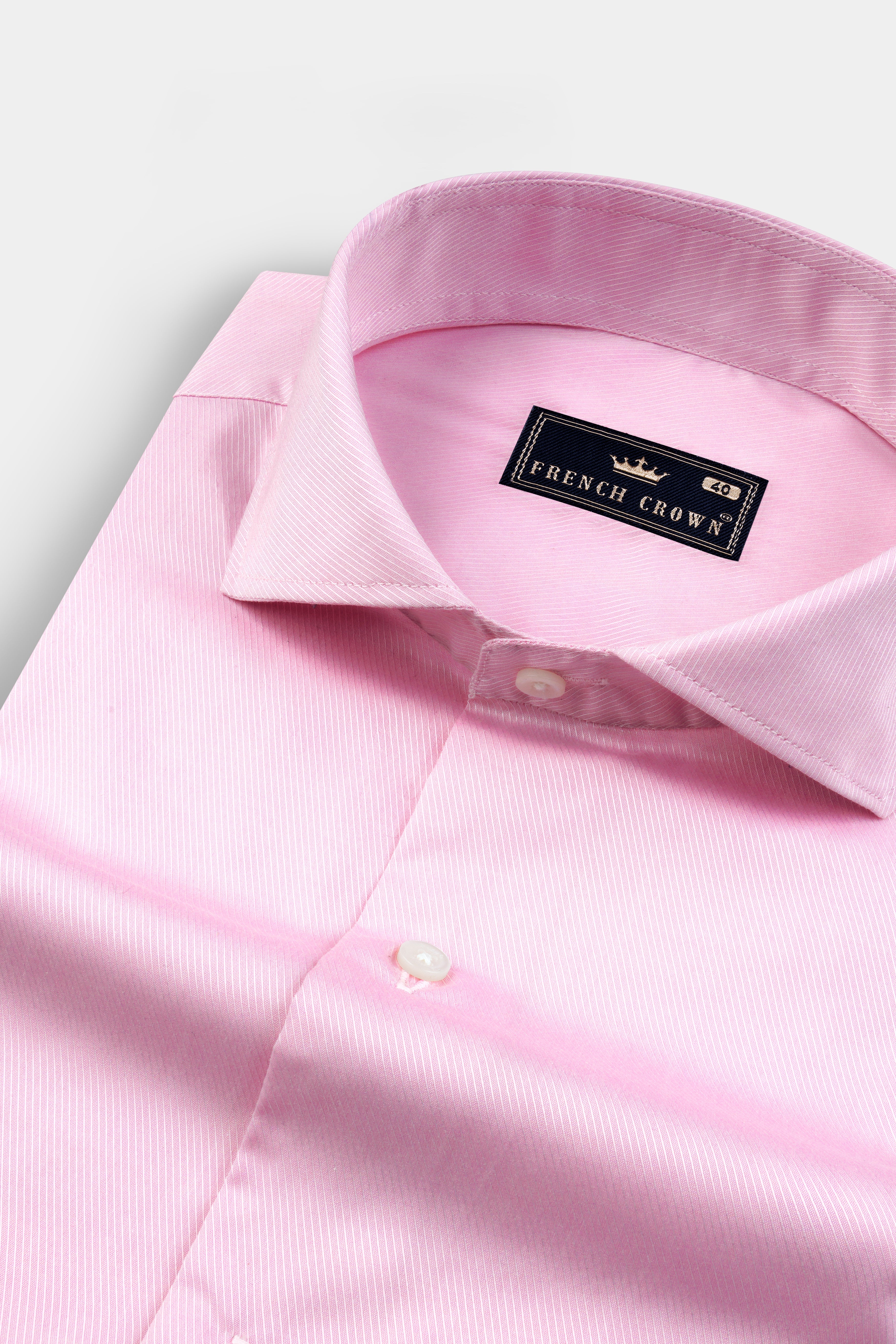 Taffy Pink Twill Premium Cotton Shirt