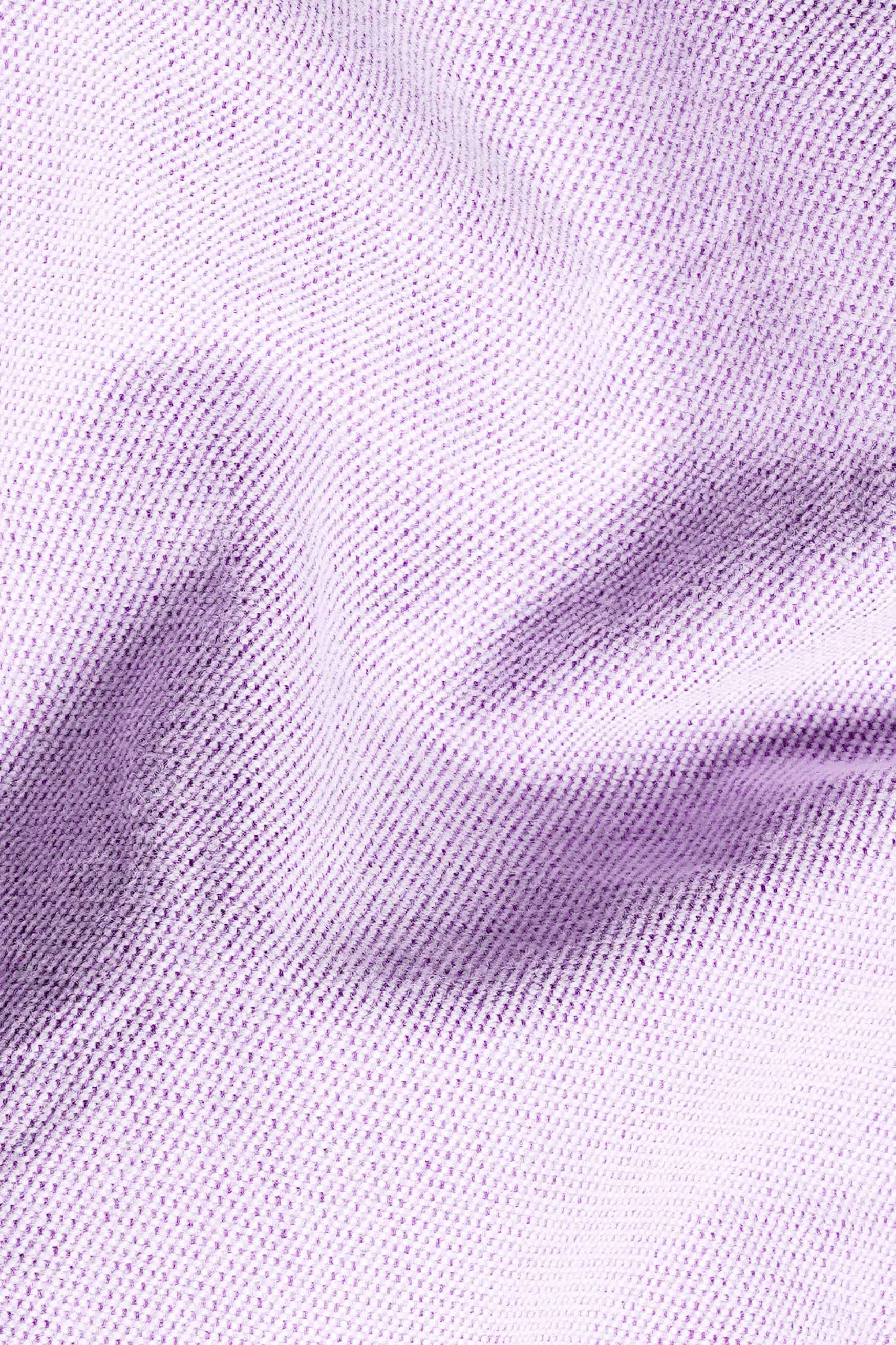 Wisteria Purple with White Border Flannel Shirt