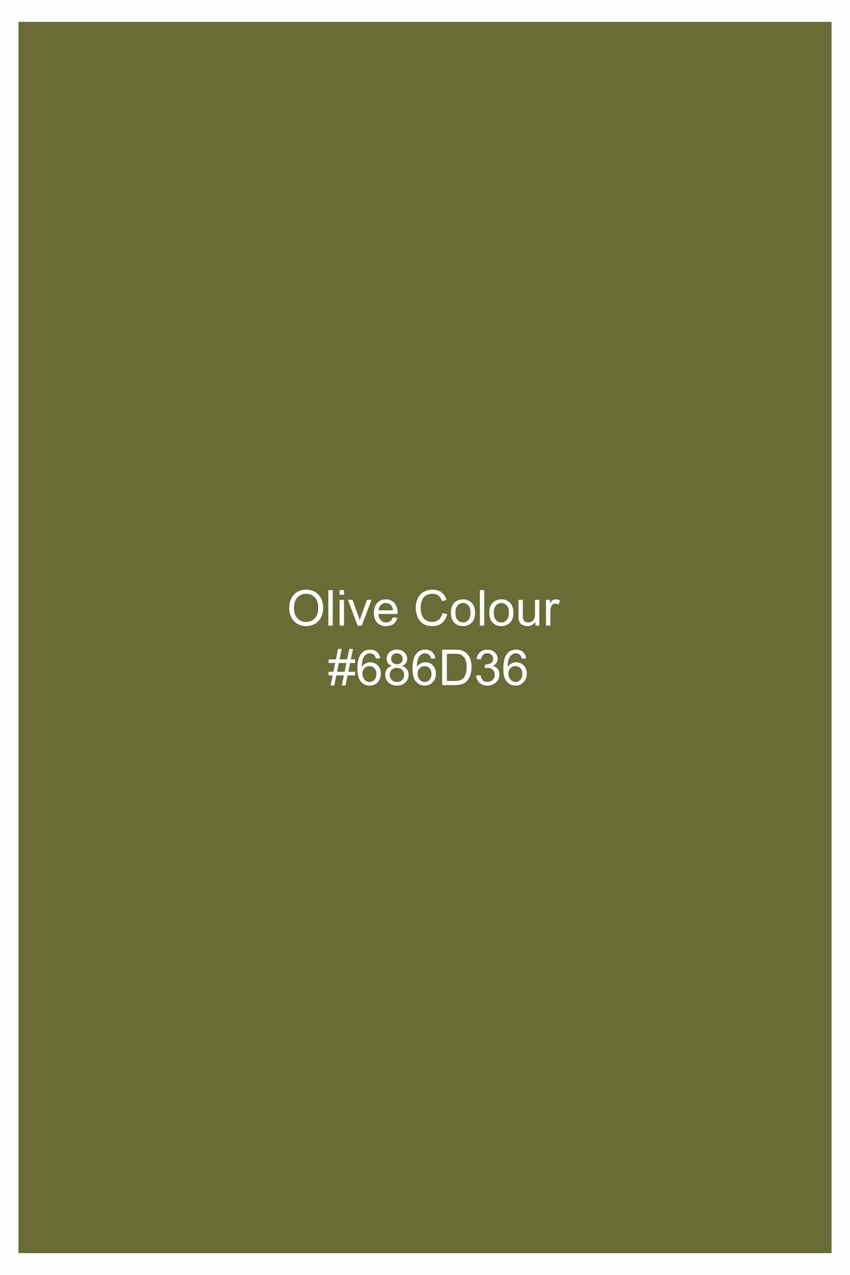 Olive Green Luxurious Linen Shirt
