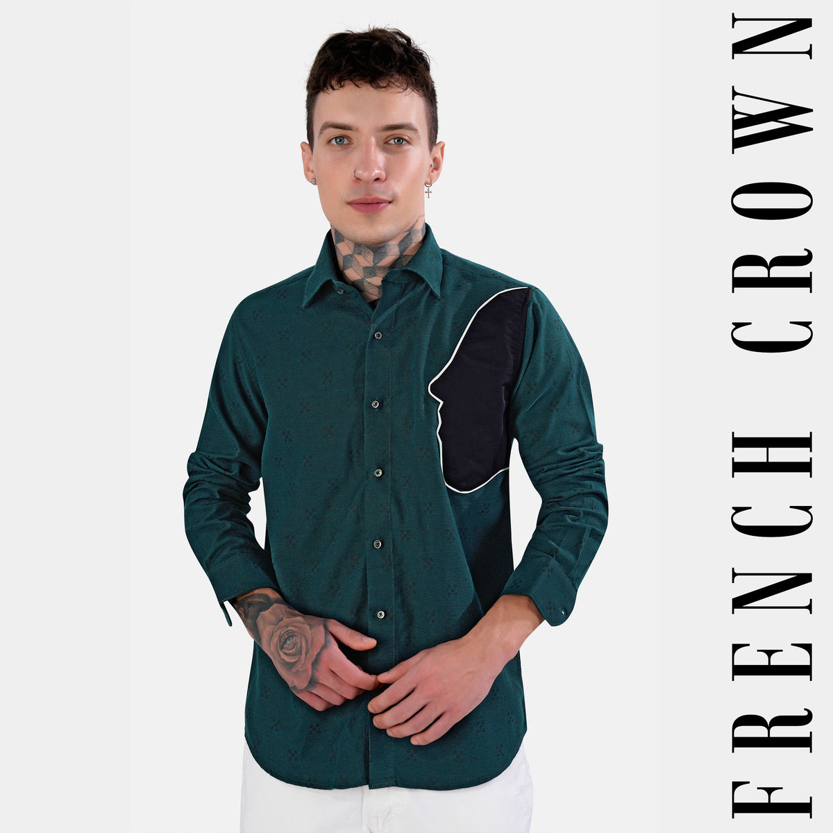 Timber Pattern Shirts Timber Green and Black Casual Prints Premium Cotton Shirt For Men
