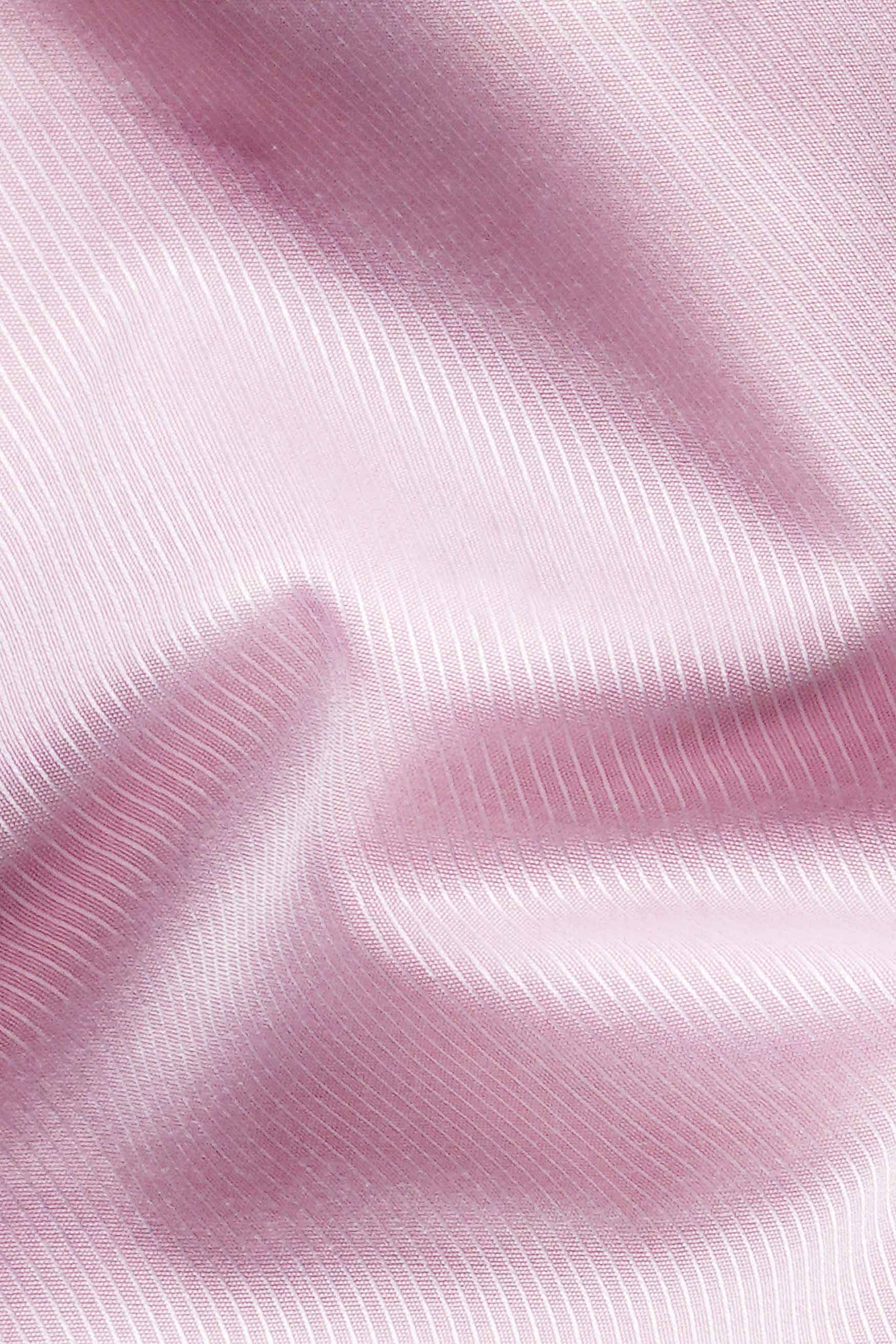 Pastel Pink Twill Premium Cotton Shirt