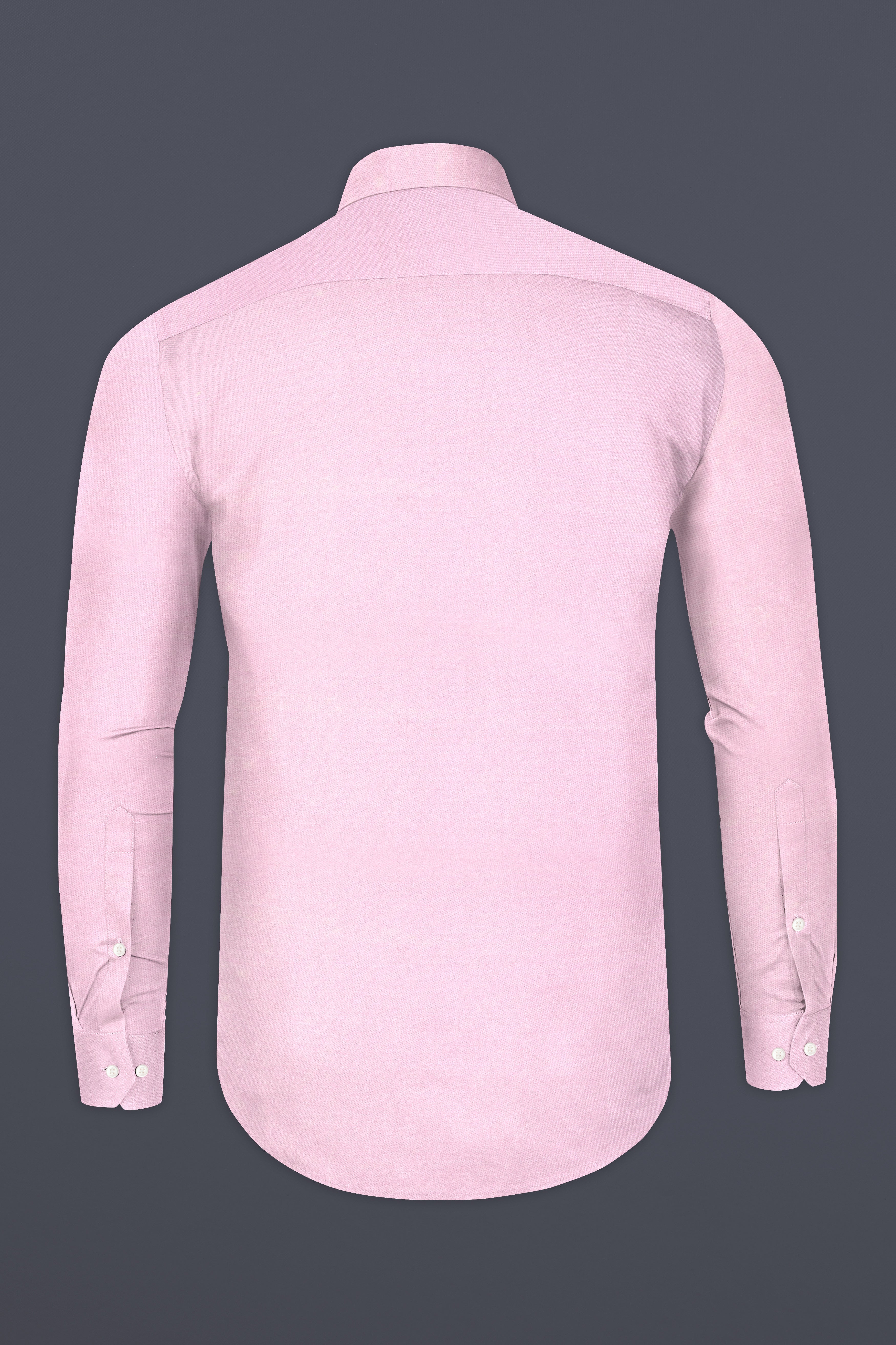 Pastel Pink Twill Premium Cotton Shirt