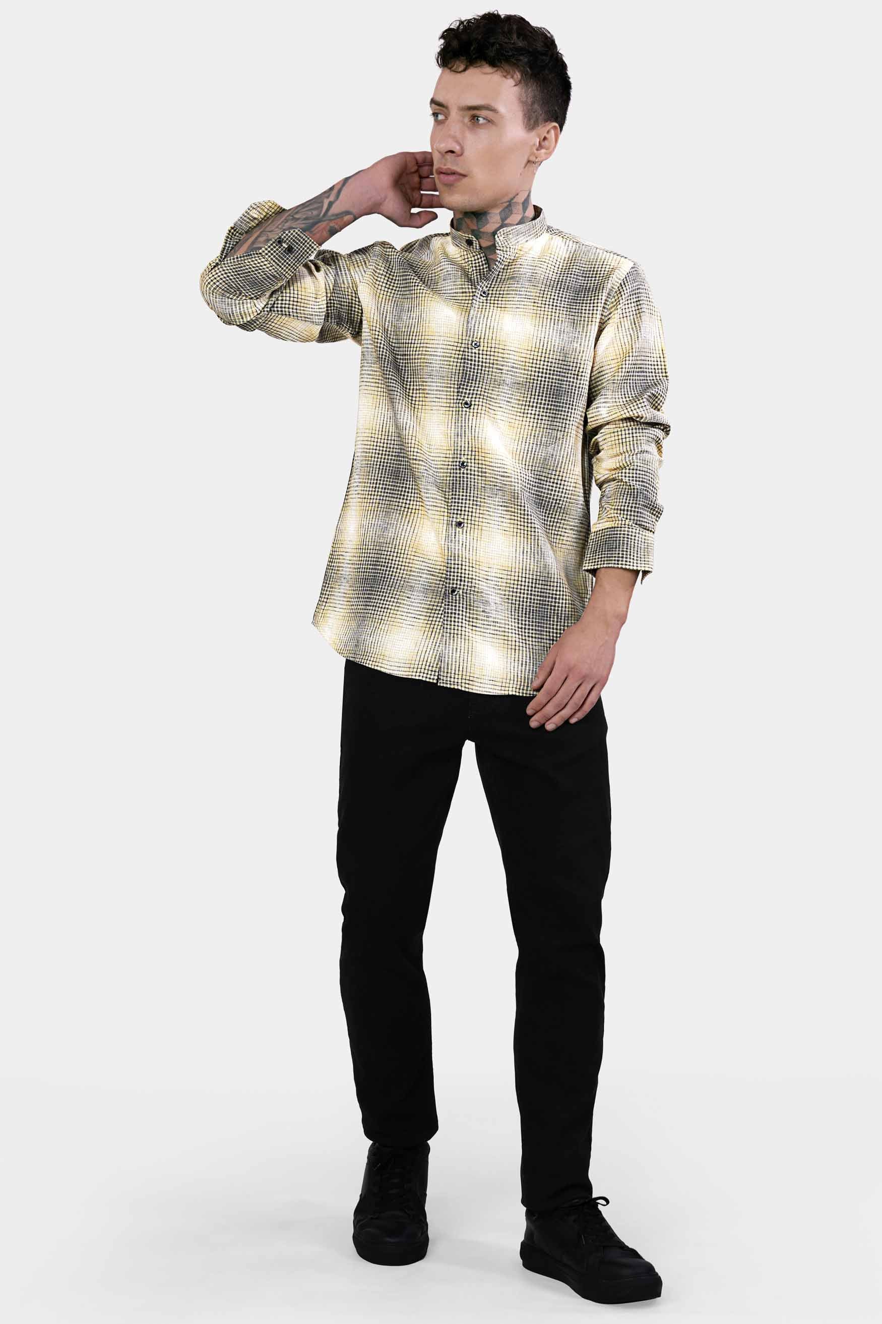 Chalky Brown and White Checkered Luxurious Linen Shirt 11411-M-BLK-38, 11411-M-BLK-H-38, 11411-M-BLK-39, 11411-M-BLK-H-39, 11411-M-BLK-40, 11411-M-BLK-H-40, 11411-M-BLK-42, 11411-M-BLK-H-42, 11411-M-BLK-44, 11411-M-BLK-H-44, 11411-M-BLK-46, 11411-M-BLK-H-46, 11411-M-BLK-48, 11411-M-BLK-H-48, 11411-M-BLK-50, 11411-M-BLK-H-50, 11411-M-BLK-52, 11411-M-BLK-H-52