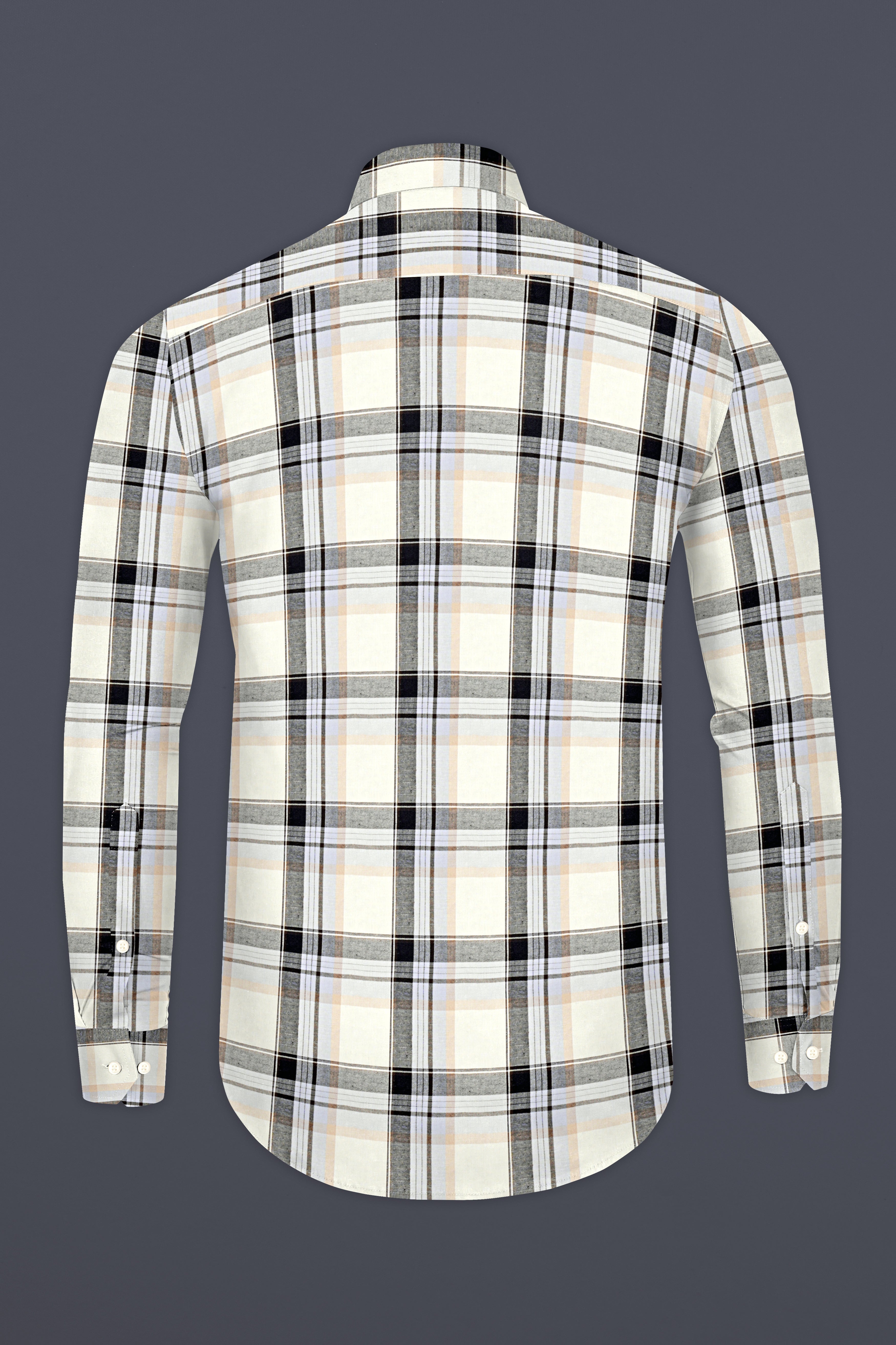 Westar Green and Black Twill Plaid Premium Cotton Shirt