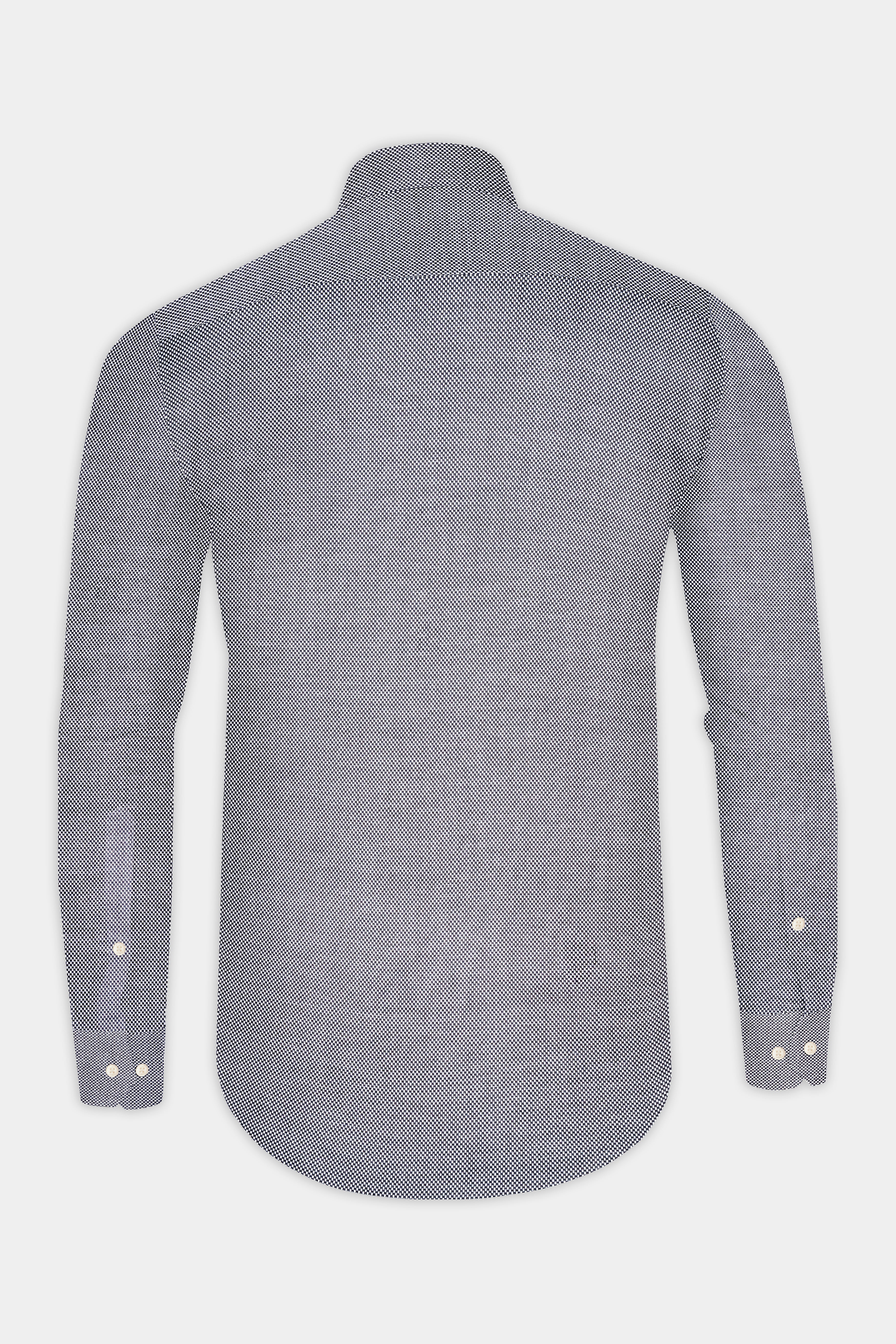 Nevada Gray Dobby Textured Premium Giza Cotton Shirt