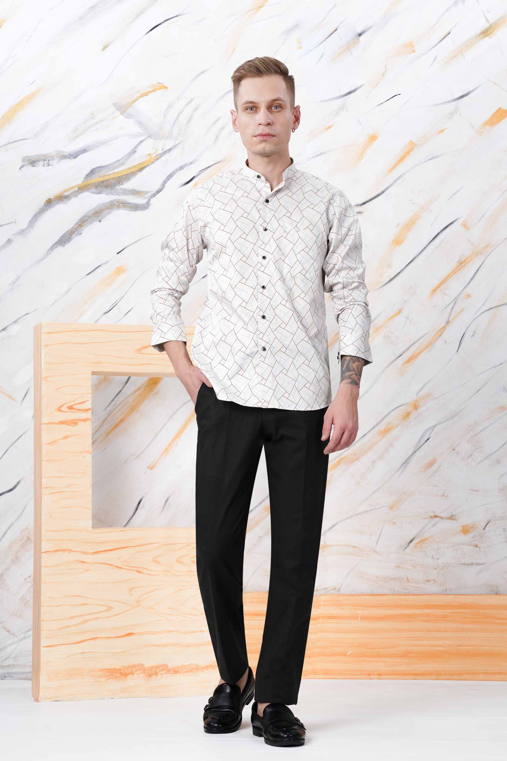 Bright White with Quincy Brown and Carolina Blue Abstract Printed Subtle Sheen Super Soft Premium Cotton Shirt 11576-M-BLK-38, 11576-M-BLK-H-38, 11576-M-BLK-39, 11576-M-BLK-H-39, 11576-M-BLK-40, 11576-M-BLK-H-40, 11576-M-BLK-42, 11576-M-BLK-H-42, 11576-M-BLK-44, 11576-M-BLK-H-44, 11576-M-BLK-46, 11576-M-BLK-H-46, 11576-M-BLK-48, 11576-M-BLK-H-48, 11576-M-BLK-50, 11576-M-BLK-H-50, 11576-M-BLK-52, 11576-M-BLK-H-52