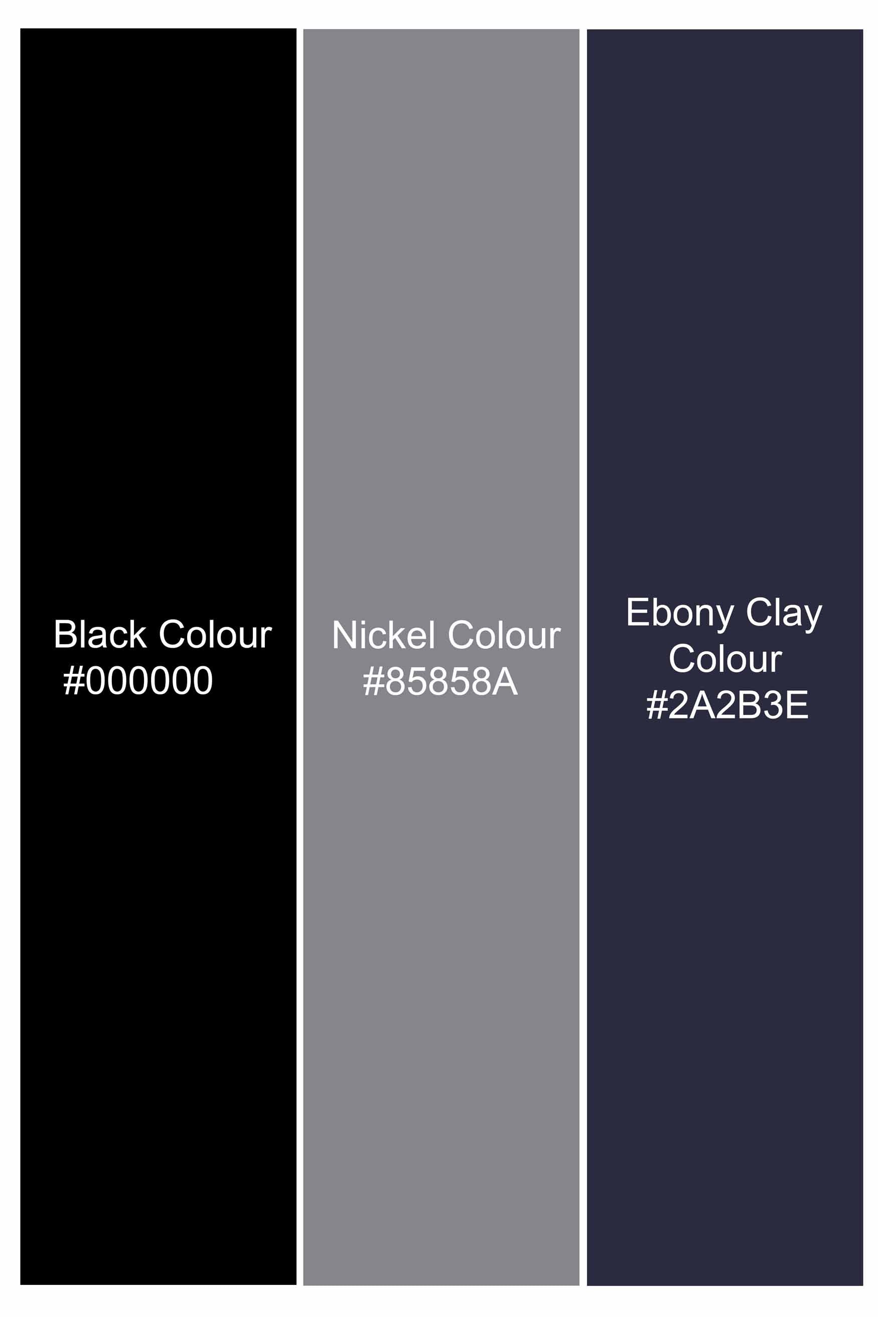 Jade Black with Nickel Gray and Ebony Blue Leaves Printed Subtle Sheen Super Soft Premium Cotton Designer Shirt 11585-P502-38, 11585-P502-H-38, 11585-P502-39, 11585-P502-H-39, 11585-P502-40, 11585-P502-H-40, 11585-P502-42, 11585-P502-H-42, 11585-P502-44, 11585-P502-H-44, 11585-P502-46, 11585-P502-H-46, 11585-P502-48, 11585-P502-H-48, 11585-P502-50, 11585-P502-H-50, 11585-P502-52, 11585-P502-H-52
