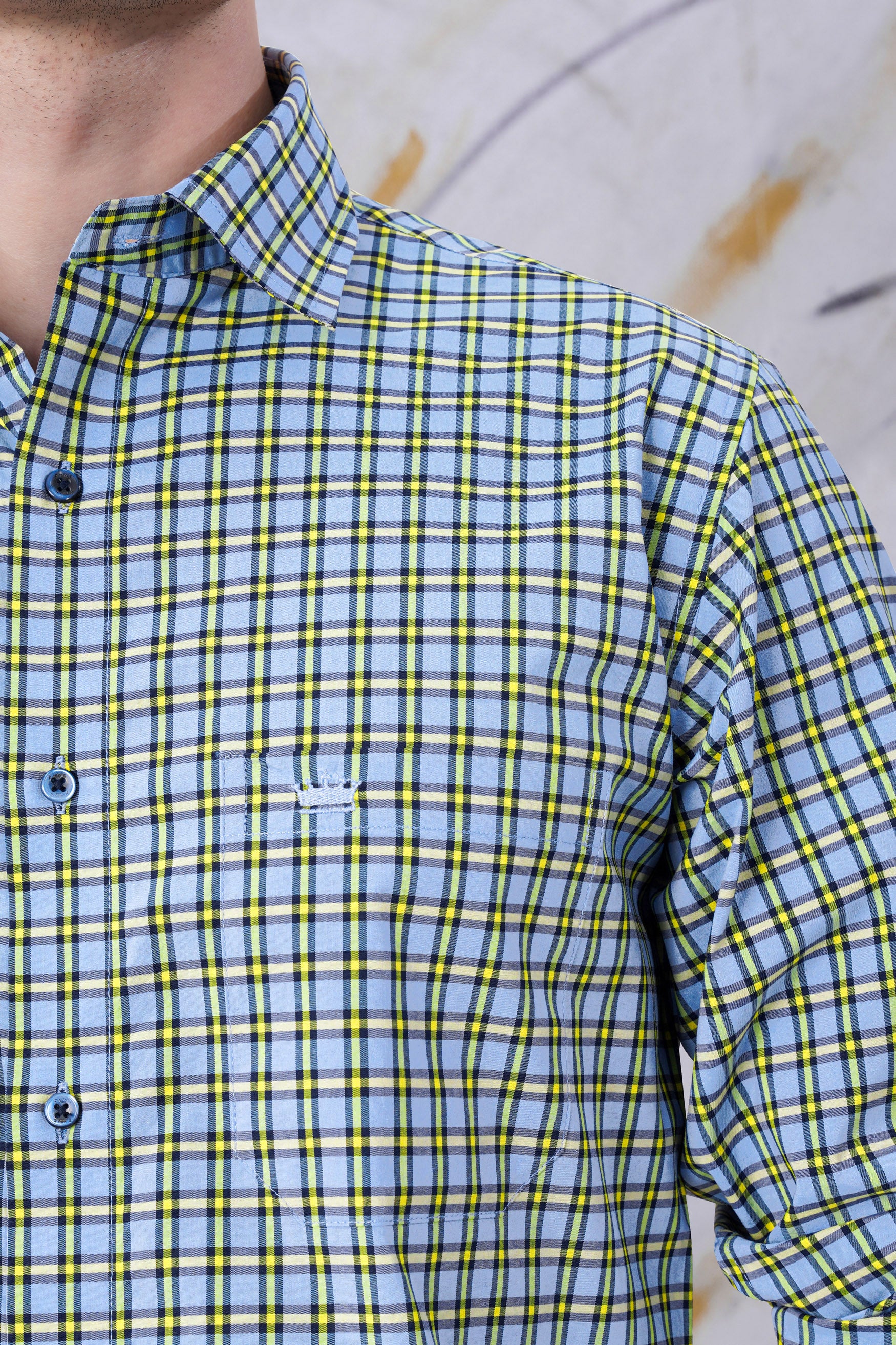 Jordy Blue and Jasmine Yellow Checkered Premium Cotton Shirt 11680-BLE-38, 11680-BLE-H-38, 11680-BLE-39, 11680-BLE-H-39, 11680-BLE-40, 11680-BLE-H-40, 11680-BLE-42, 11680-BLE-H-42, 11680-BLE-44, 11680-BLE-H-44, 11680-BLE-46, 11680-BLE-H-46, 11680-BLE-48, 11680-BLE-H-48, 11680-BLE-50, 11680-BLE-H-50, 11680-BLE-52, 11680-BLE-H-52