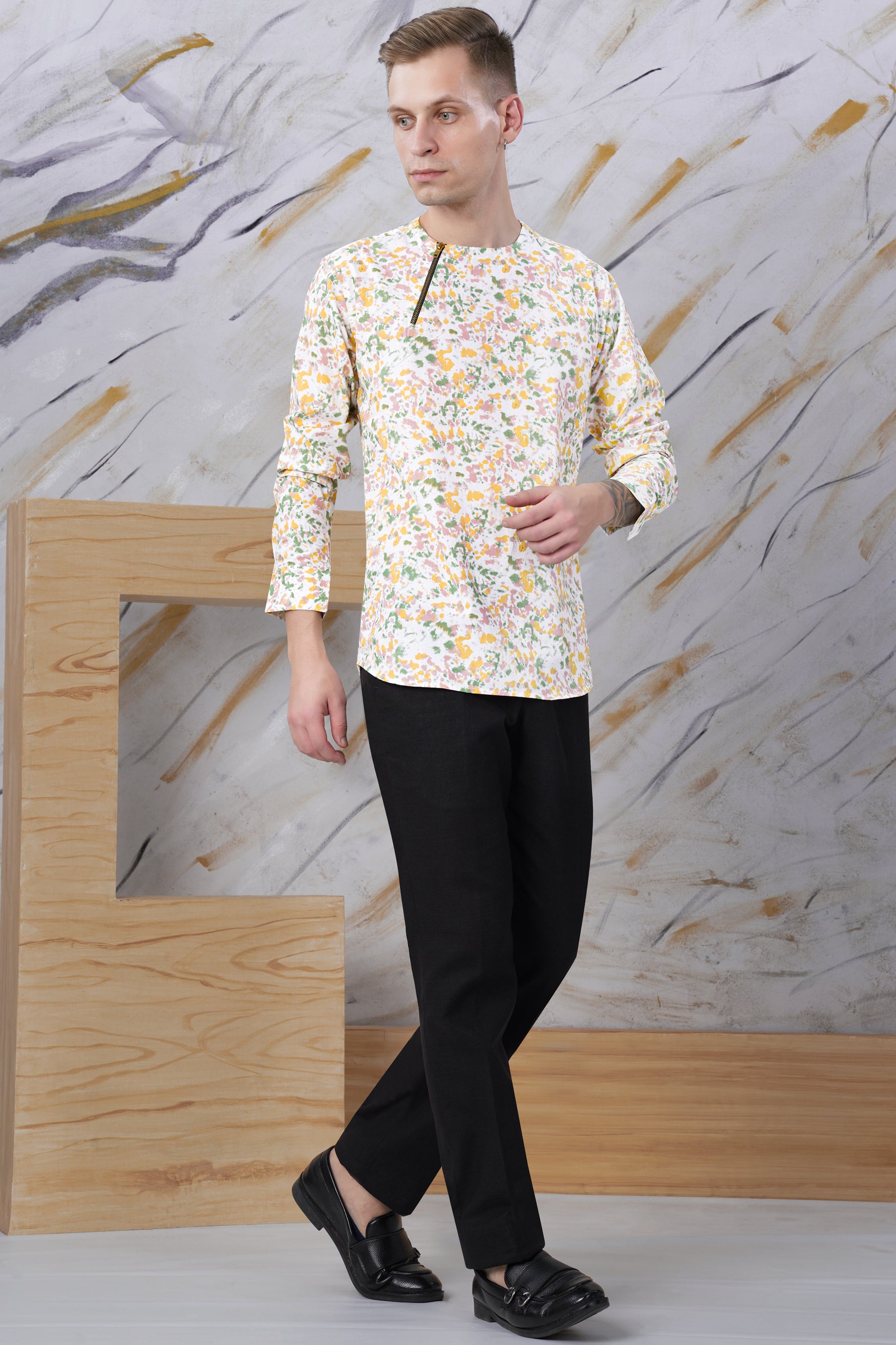 Bright White and Flamingo Pink Multicolour Abstract Printed Twill Premium Cotton Short Kurta Designer Shirt 11686-WOC-ZP-38, 11686-WOC-ZP-H-38, 11686-WOC-ZP-39, 11686-WOC-ZP-H-39, 11686-WOC-ZP-40, 11686-WOC-ZP-H-40, 11686-WOC-ZP-42, 11686-WOC-ZP-H-42, 11686-WOC-ZP-44, 11686-WOC-ZP-H-44, 11686-WOC-ZP-46, 11686-WOC-ZP-H-46, 11686-WOC-ZP-48, 11686-WOC-ZP-H-48, 11686-WOC-ZP-50, 11686-WOC-ZP-H-50, 11686-WOC-ZP-52, 11686-WOC-ZP-H-52