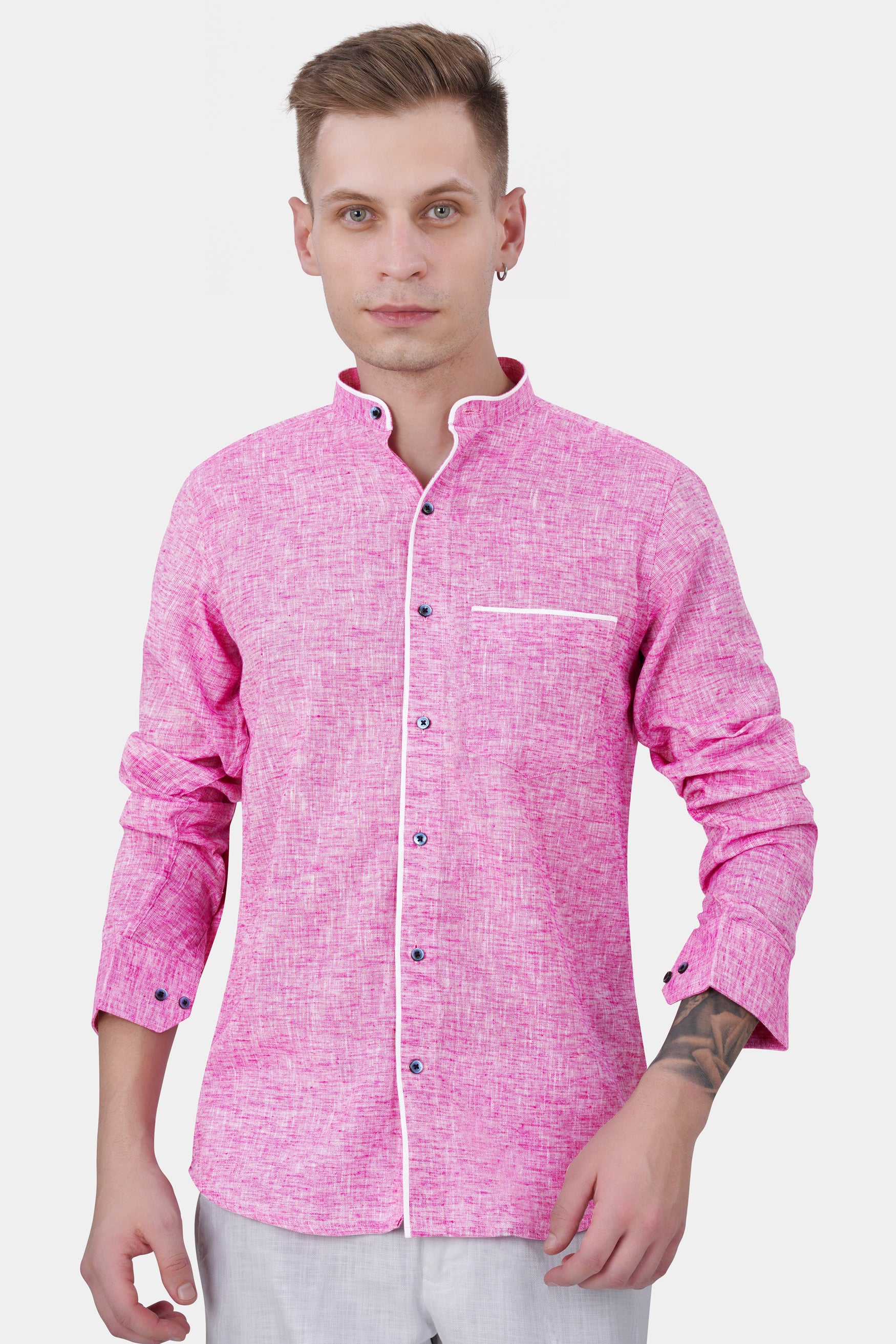 Chantilly Pink with White Piping Work Luxurious Linen Designer Shirt 11707-M-BLE-PIPING-38, 11707-M-BLE-PIPING-H-38, 11707-M-BLE-PIPING-39, 11707-M-BLE-PIPING-H-39, 11707-M-BLE-PIPING-40, 11707-M-BLE-PIPING-H-40, 11707-M-BLE-PIPING-42, 11707-M-BLE-PIPING-H-42, 11707-M-BLE-PIPING-44, 11707-M-BLE-PIPING-H-44, 11707-M-BLE-PIPING-46, 11707-M-BLE-PIPING-H-46, 11707-M-BLE-PIPING-48, 11707-M-BLE-PIPING-H-48, 11707-M-BLE-PIPING-50, 11707-M-BLE-PIPING-H-50, 11707-M-BLE-PIPING-52, 11707-M-BLE-PIPING-H-52