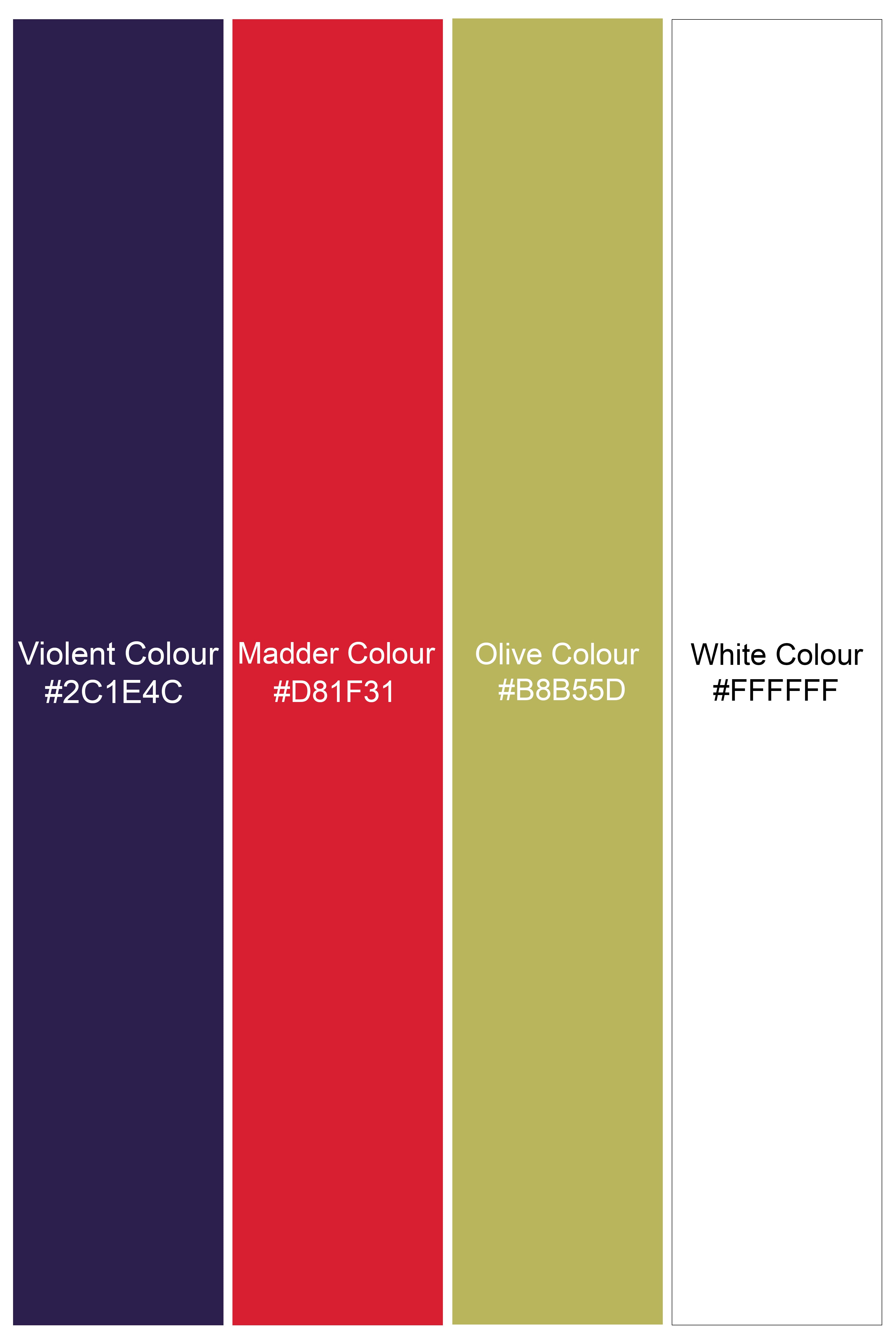 Violent Purple and Madder Red Multicolour Paisley Printed Subtle Sheen Super soft Premium Cotton Shirt 11763-38, 11763-H-38, 11763-39, 11763-H-39, 11763-40, 11763-H-40, 11763-42, 11763-H-42, 11763-44, 11763-H-44, 11763-46, 11763-H-46, 11763-48, 11763-H-48, 11763-50, 11763-H-50, 11763-52, 11763-H-52