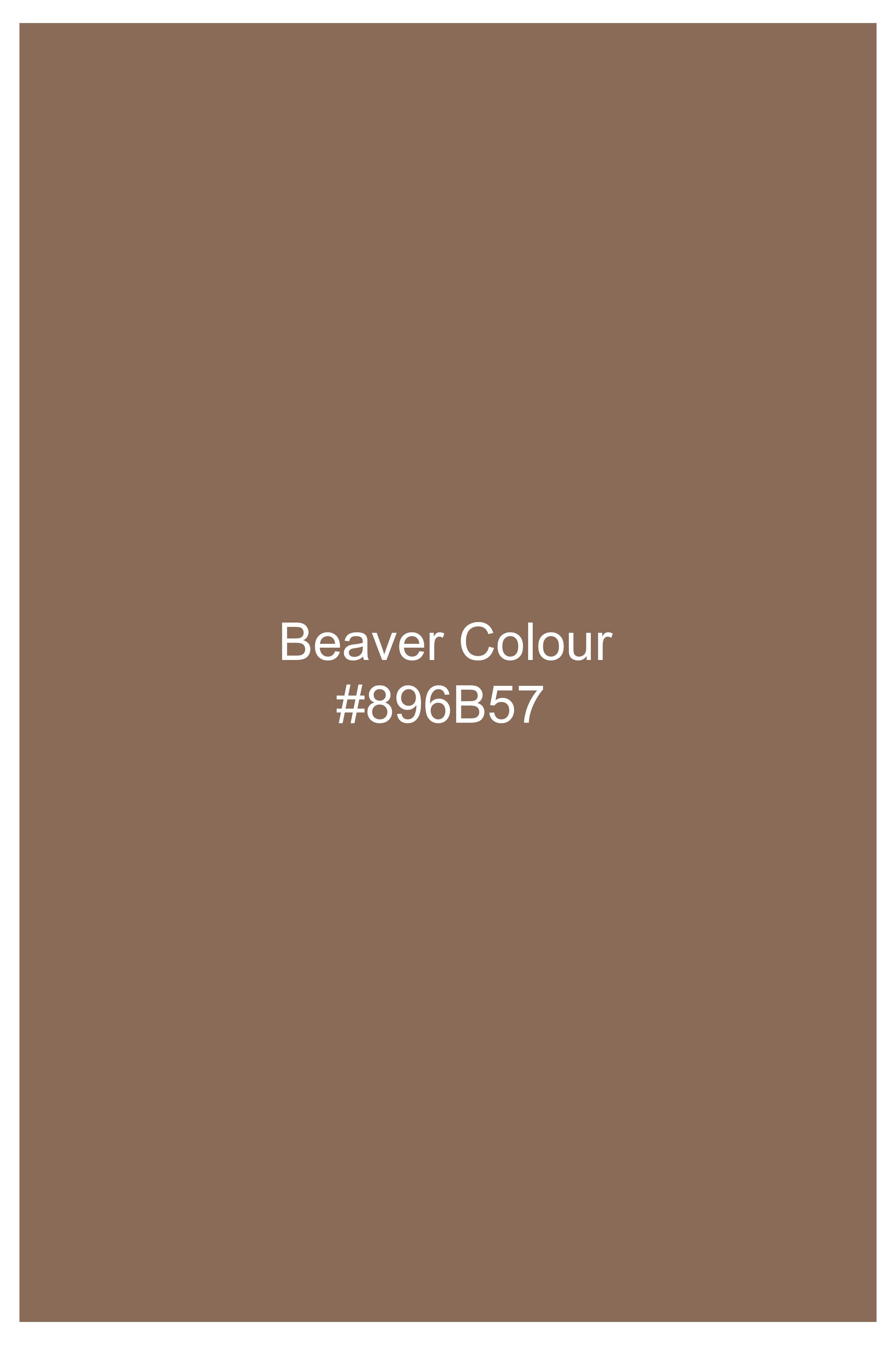 Beaver Brown Two Tone Chambray Shirt