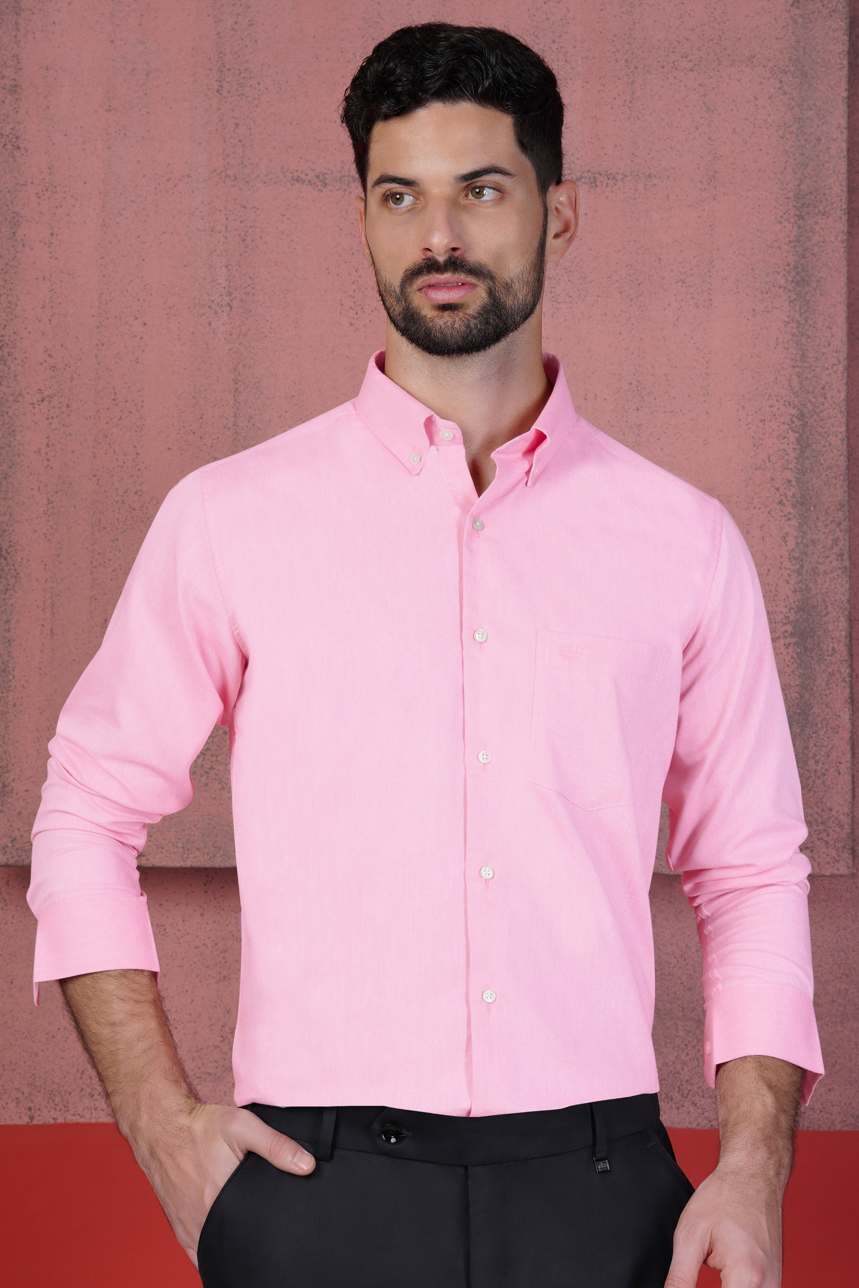 Candy Pink Royal Oxford Button Down Shirt