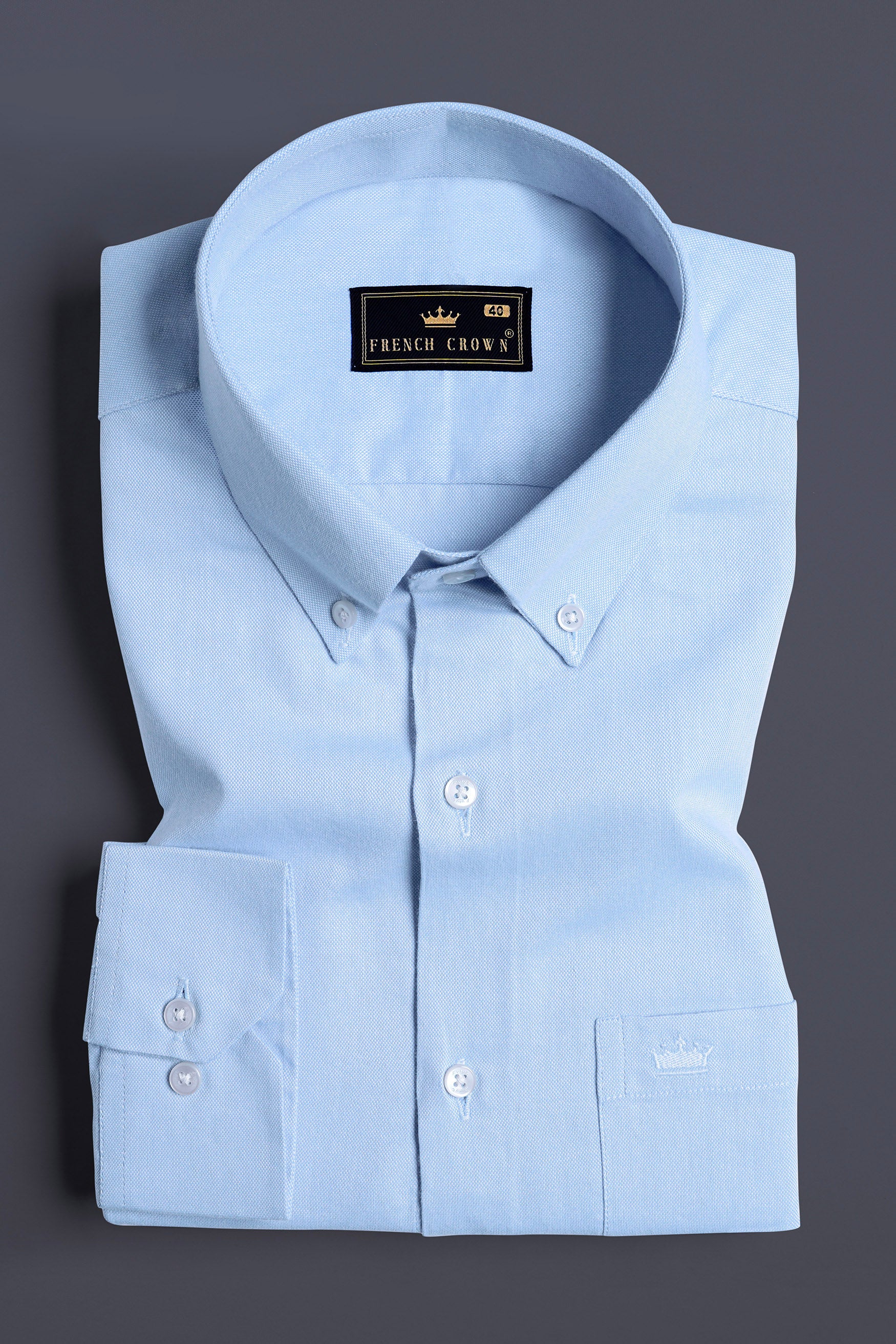 Hawkes Blue Royal Oxford Button Down Shirt