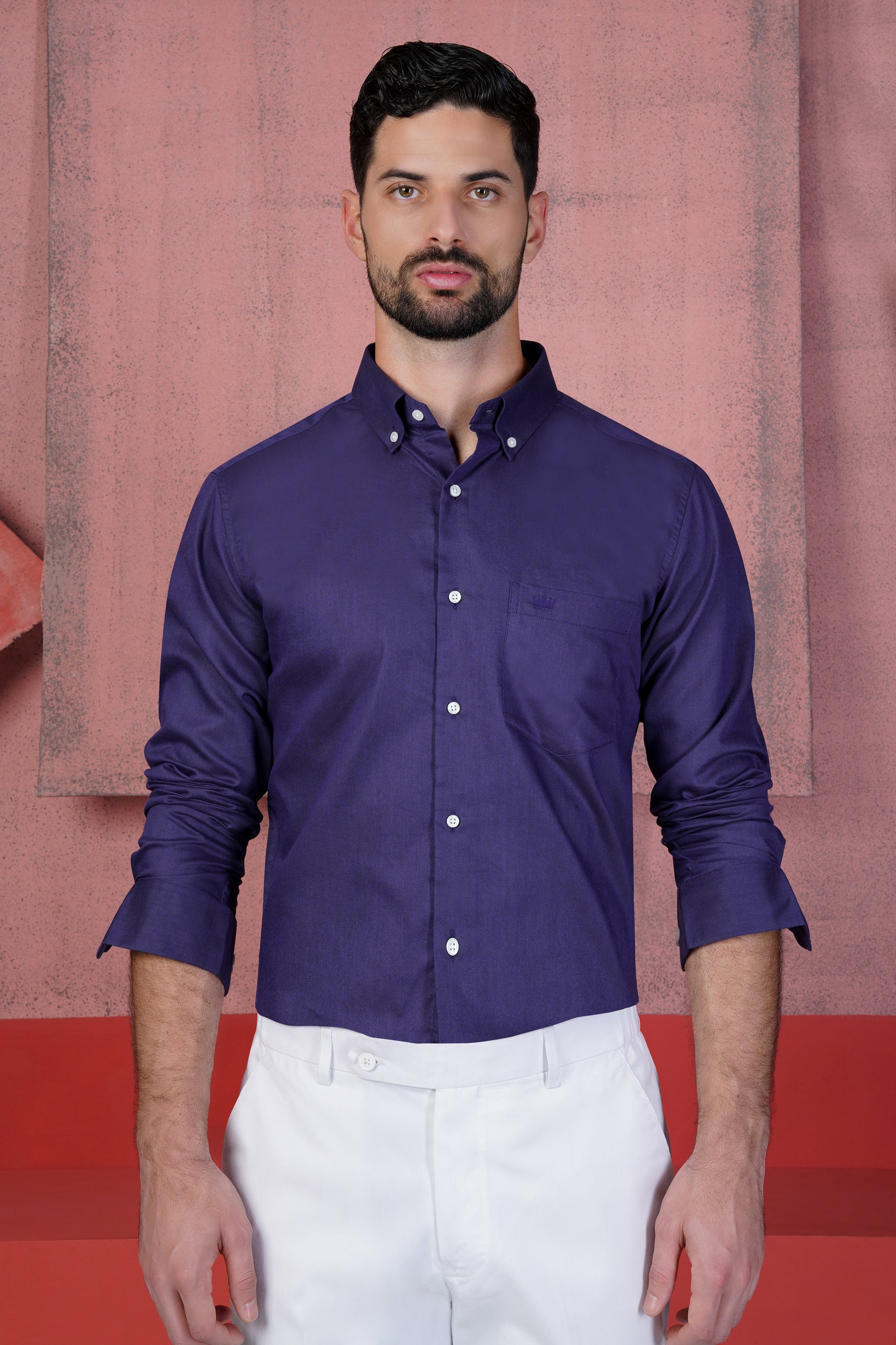 Jacarta Purple Royal Oxford Button Down Shirt