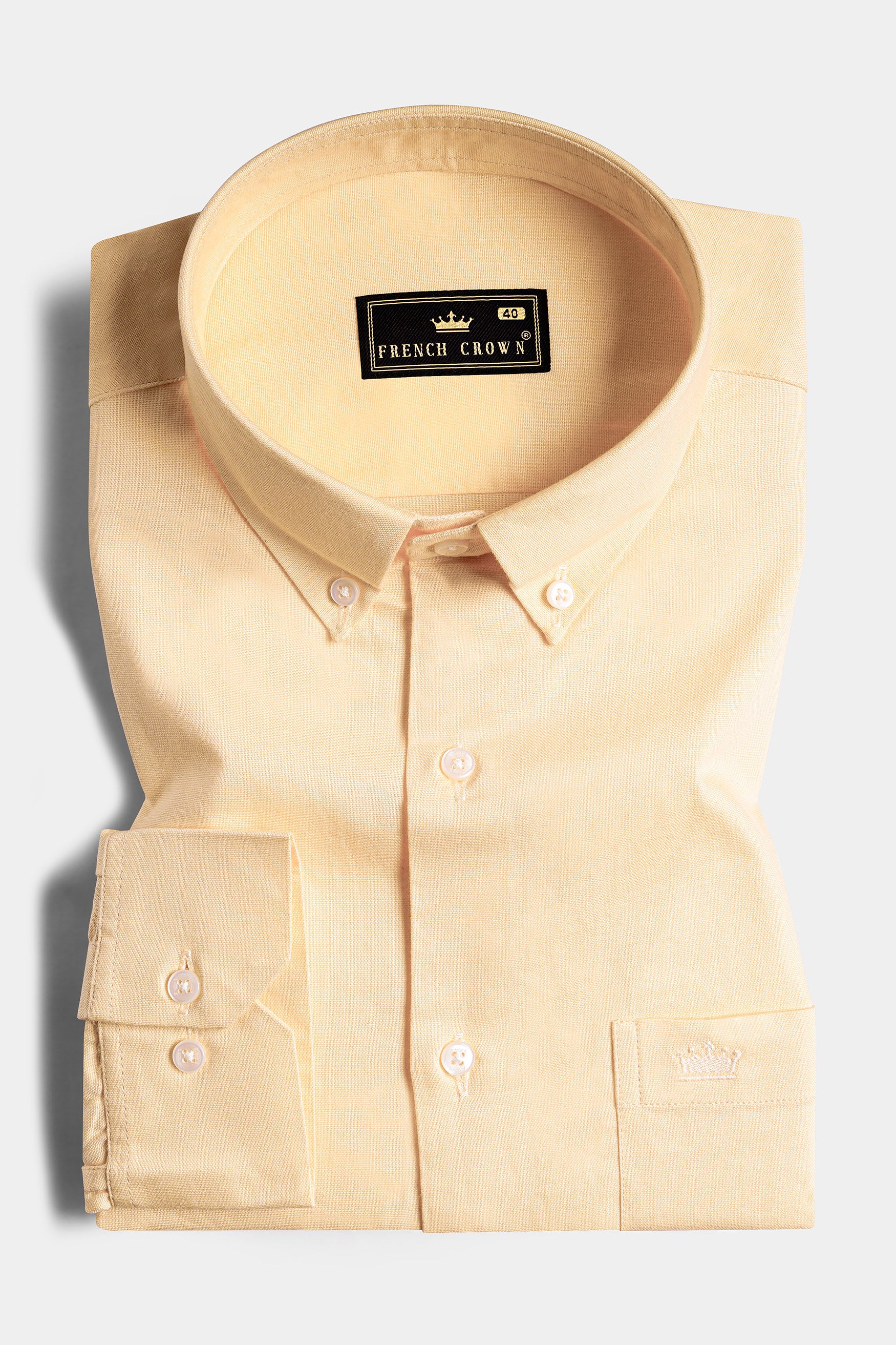 Bisque Cream Royal Oxford Button Down Shirt