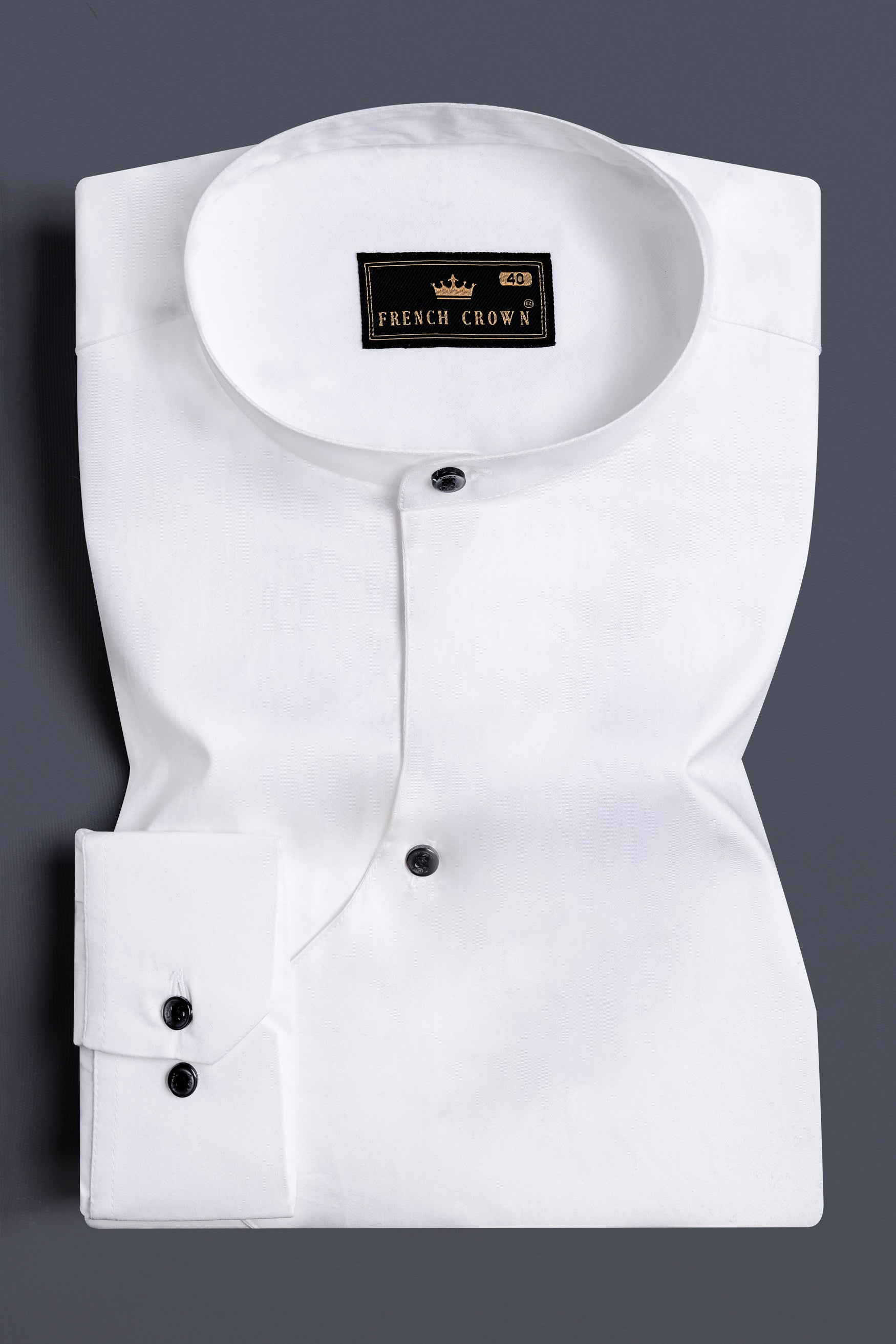Bright White Subtle Sheen Super Soft Premium Cotton Designer Shirt