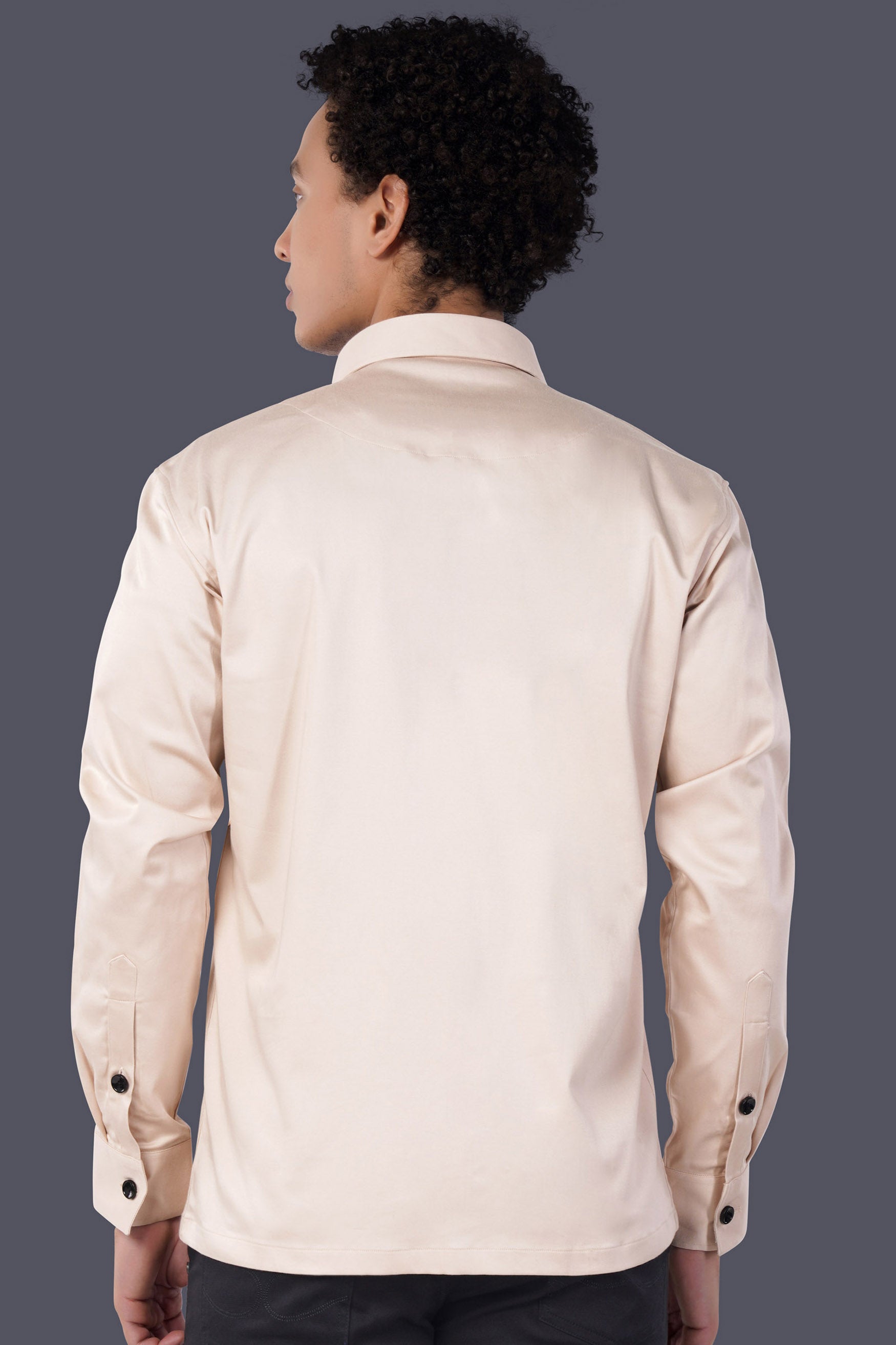 Gainsboro Cream Premium Cotton Designer Jacket