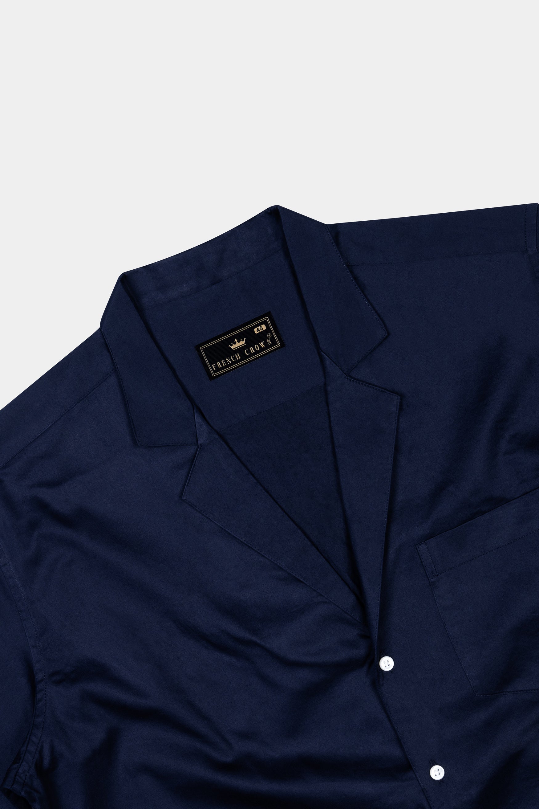 Yale Blue Subtle Sheen Super Soft Premium Cotton Designer Overshirt/Shacket