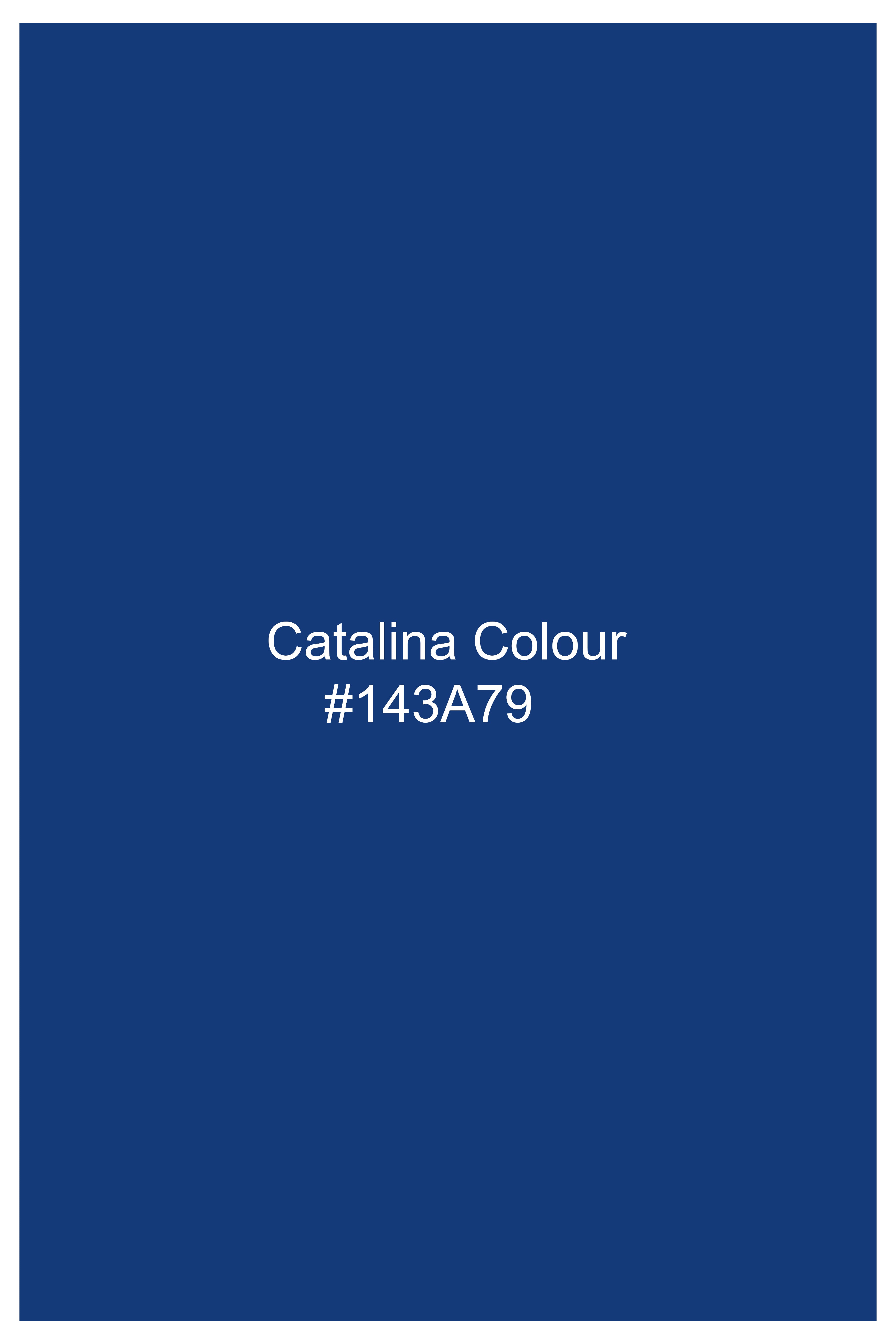 Catalina Blue Corduroy Premium Cotton Bomber Jacket