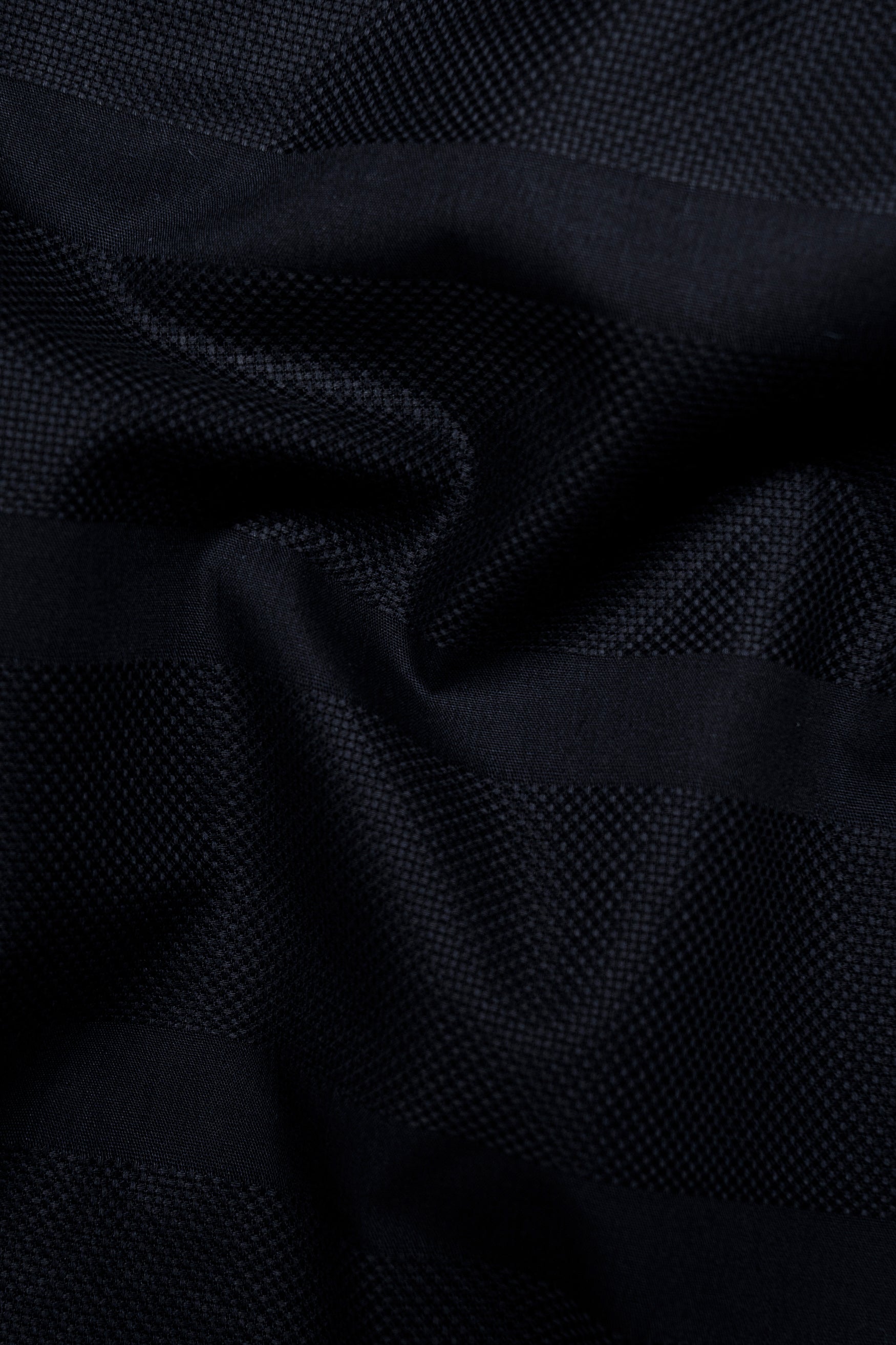 Jade Black Dobby Textured Premium Giza Cotton Shirt