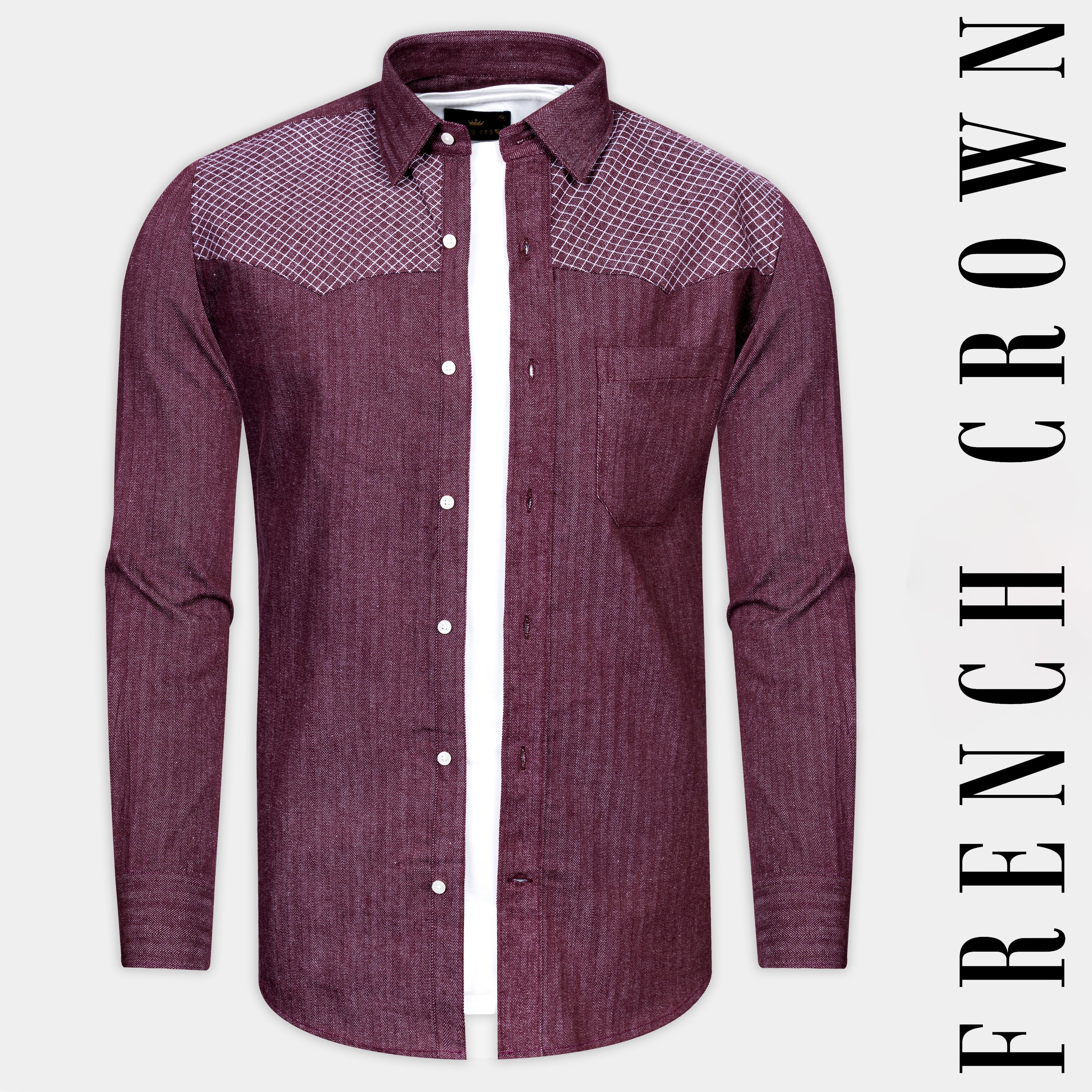 Butcher Products Java rayon shirt LS 14H Edwin WORK SHIRT LS, Navy