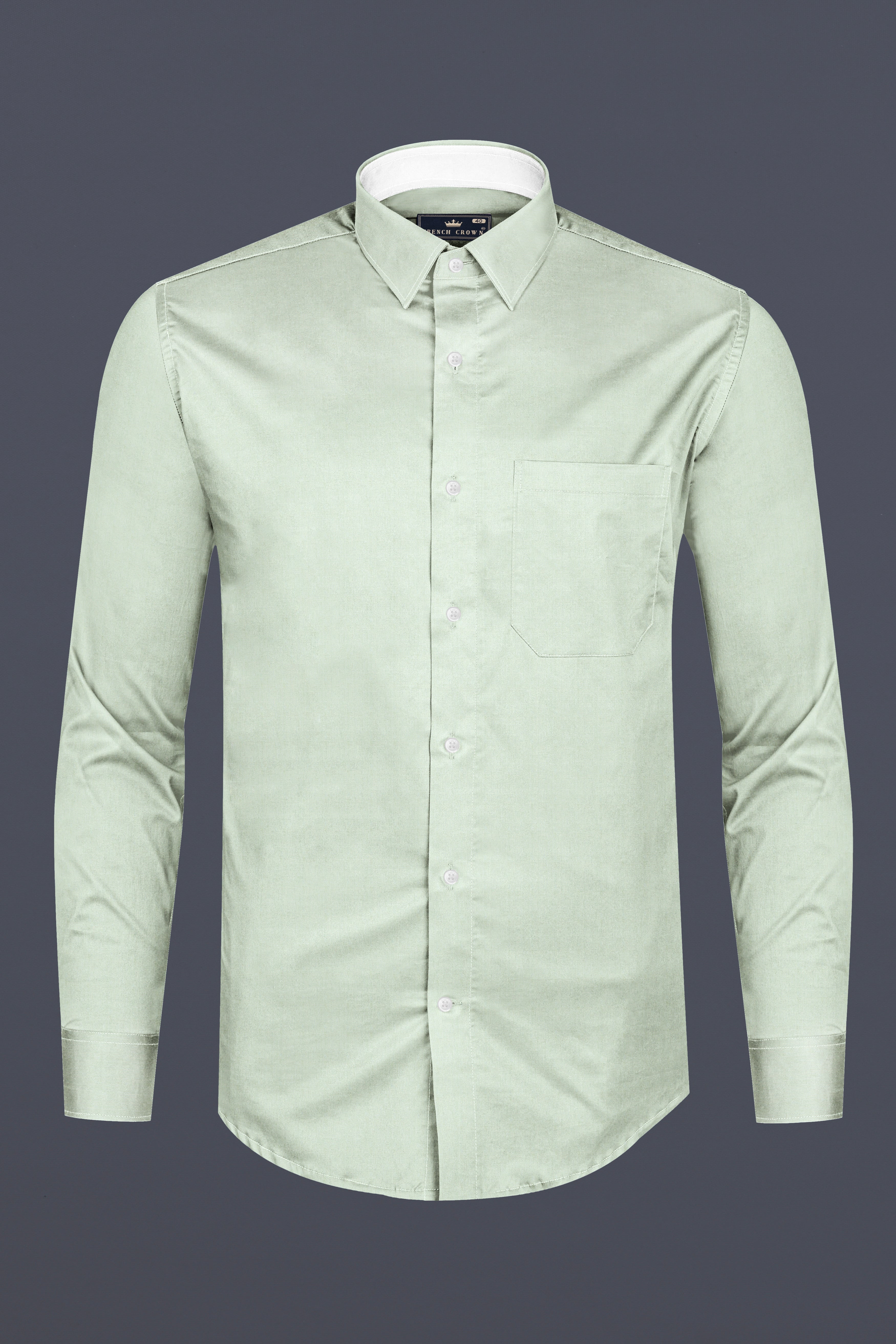 Sea mist Green Luxurious Linen Shirt