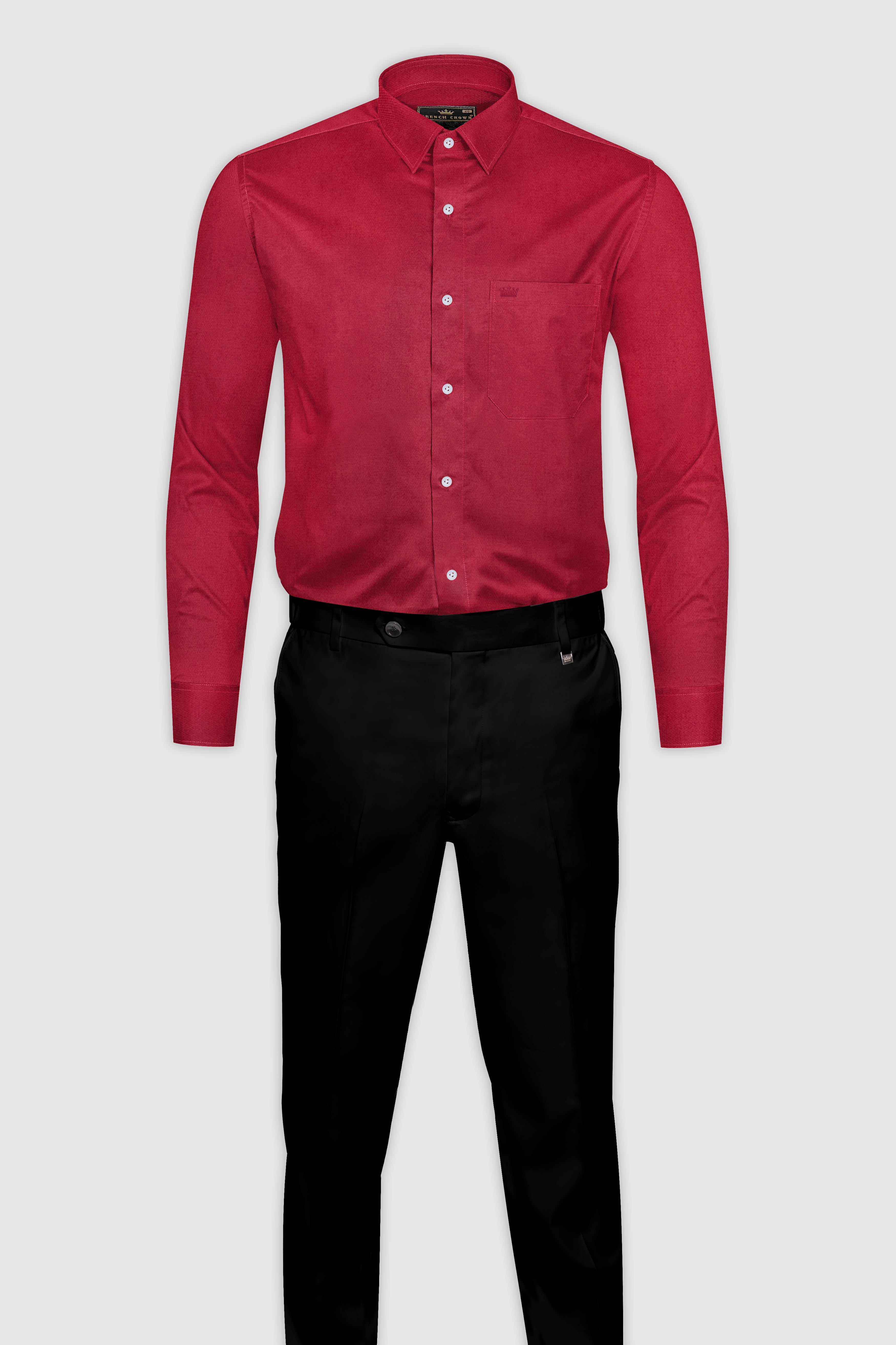 Stiletto Red Royal Oxford Cotton Shirt
