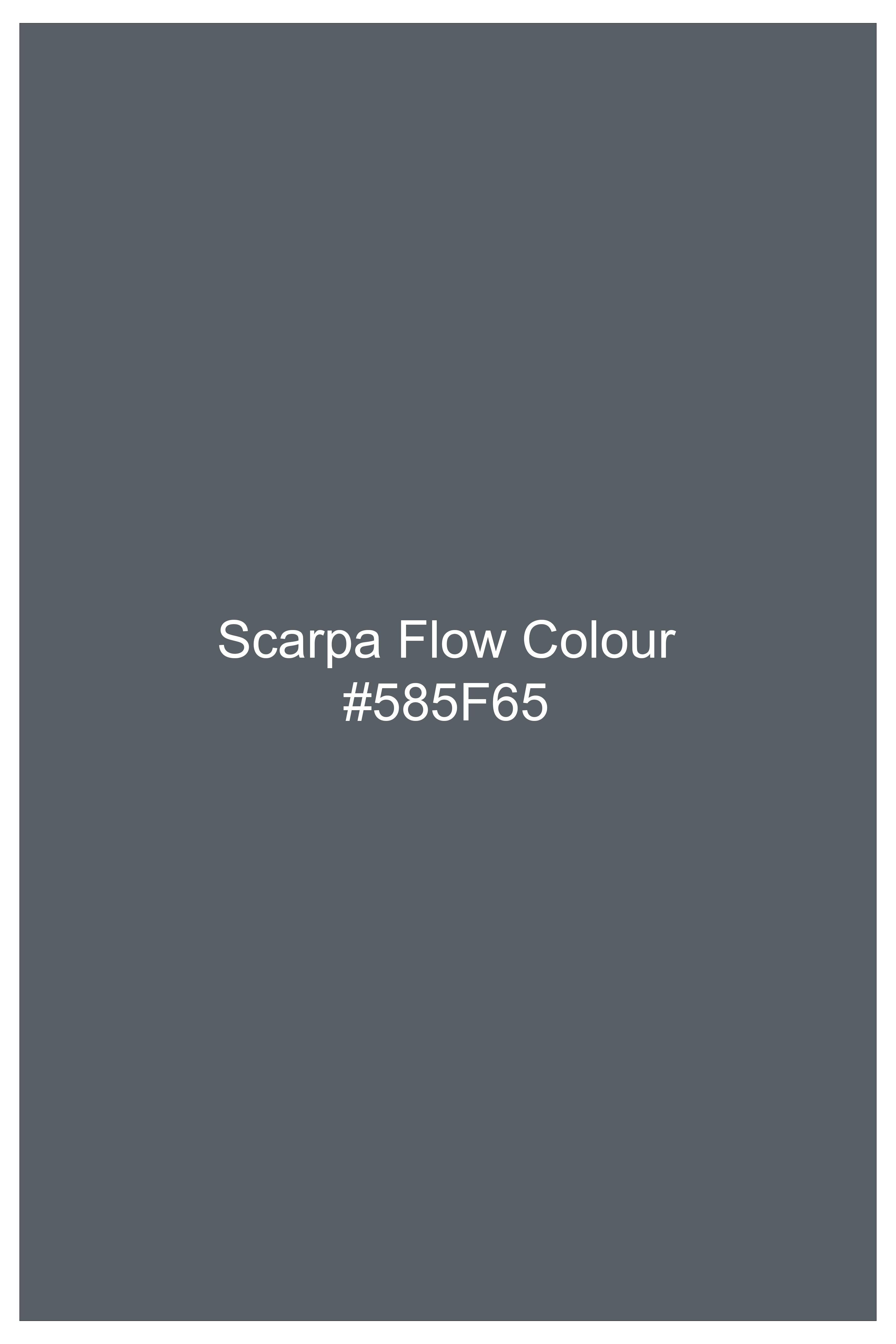 Scarpa Flow Gray Dobby Textured Premium Giza Cotton Shirt
