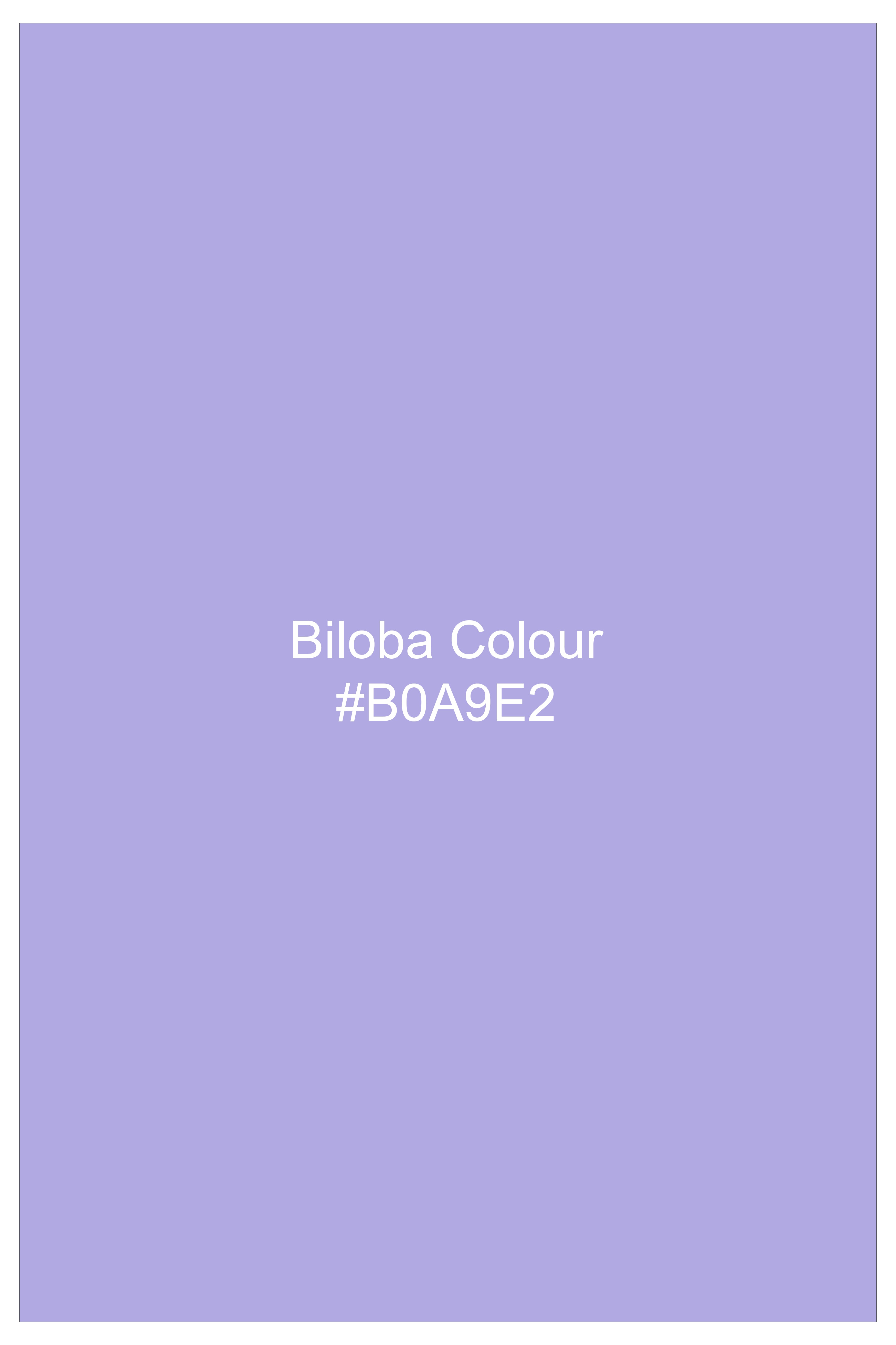 Biloba Purple Dobby Textured Premium Giza Cotton Shirt