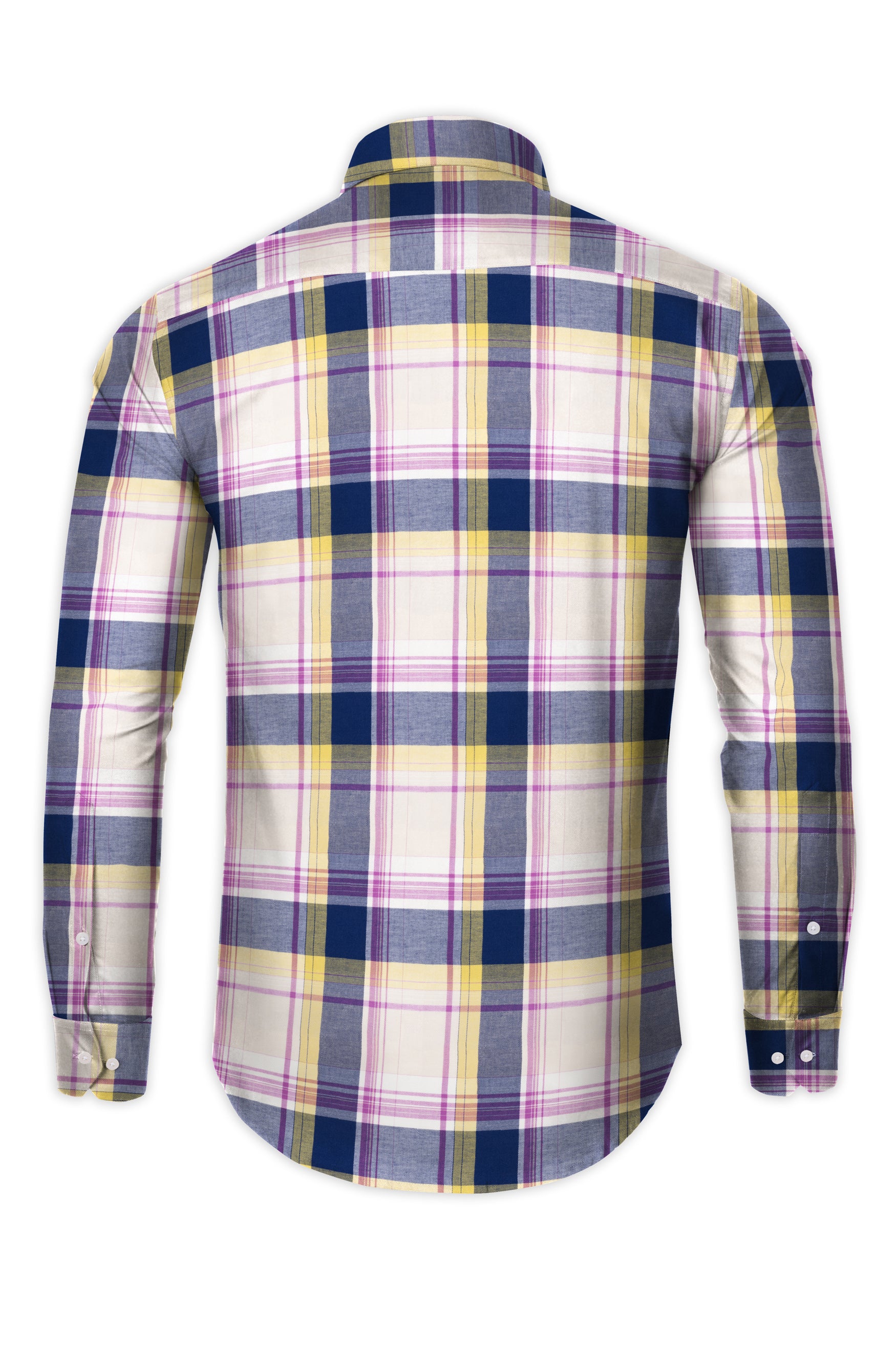 Mercury Pink multicolor Plaid Twill Cotton Shirt