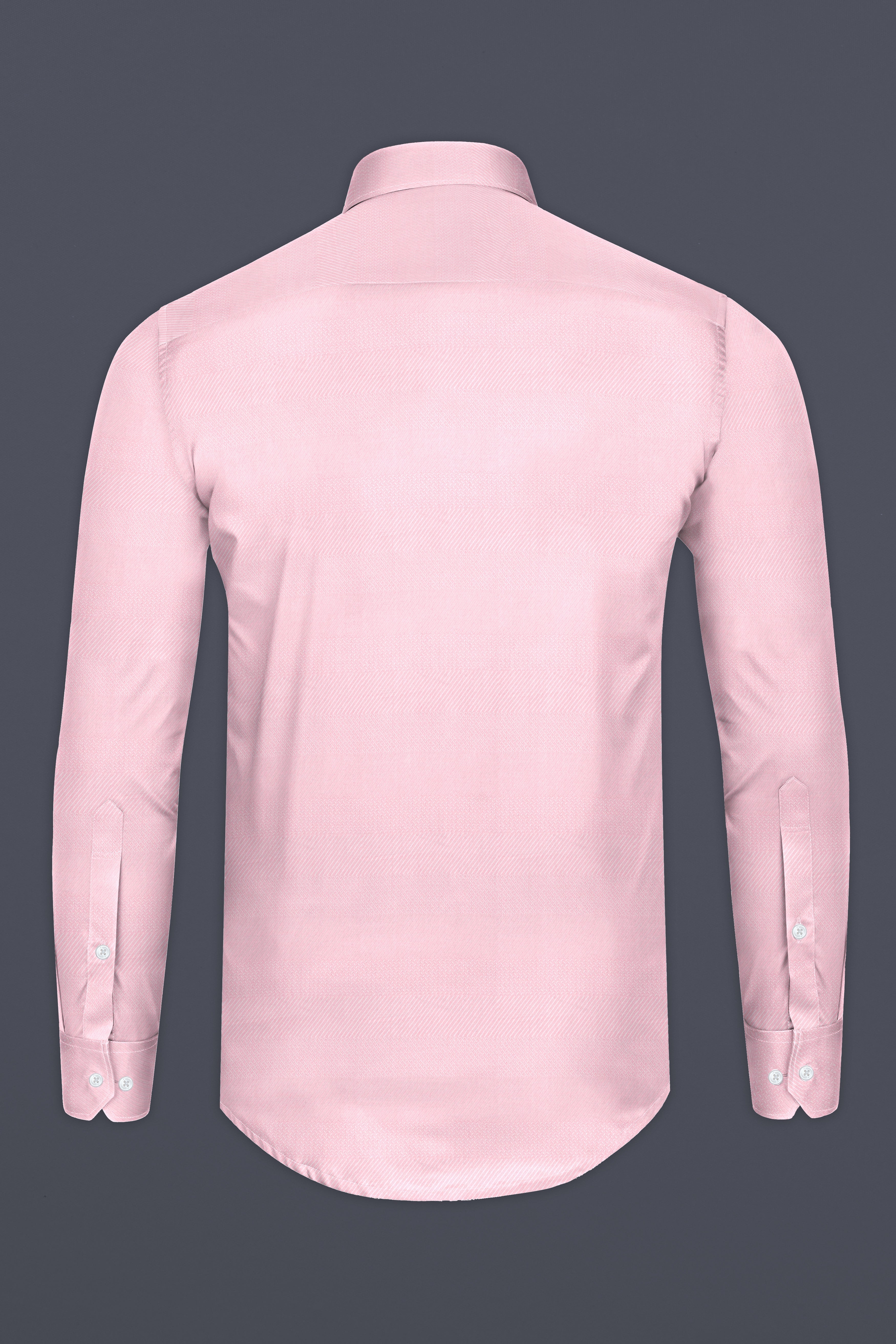 Carousel Pink Dobby Textured Premium Cotton Shirt