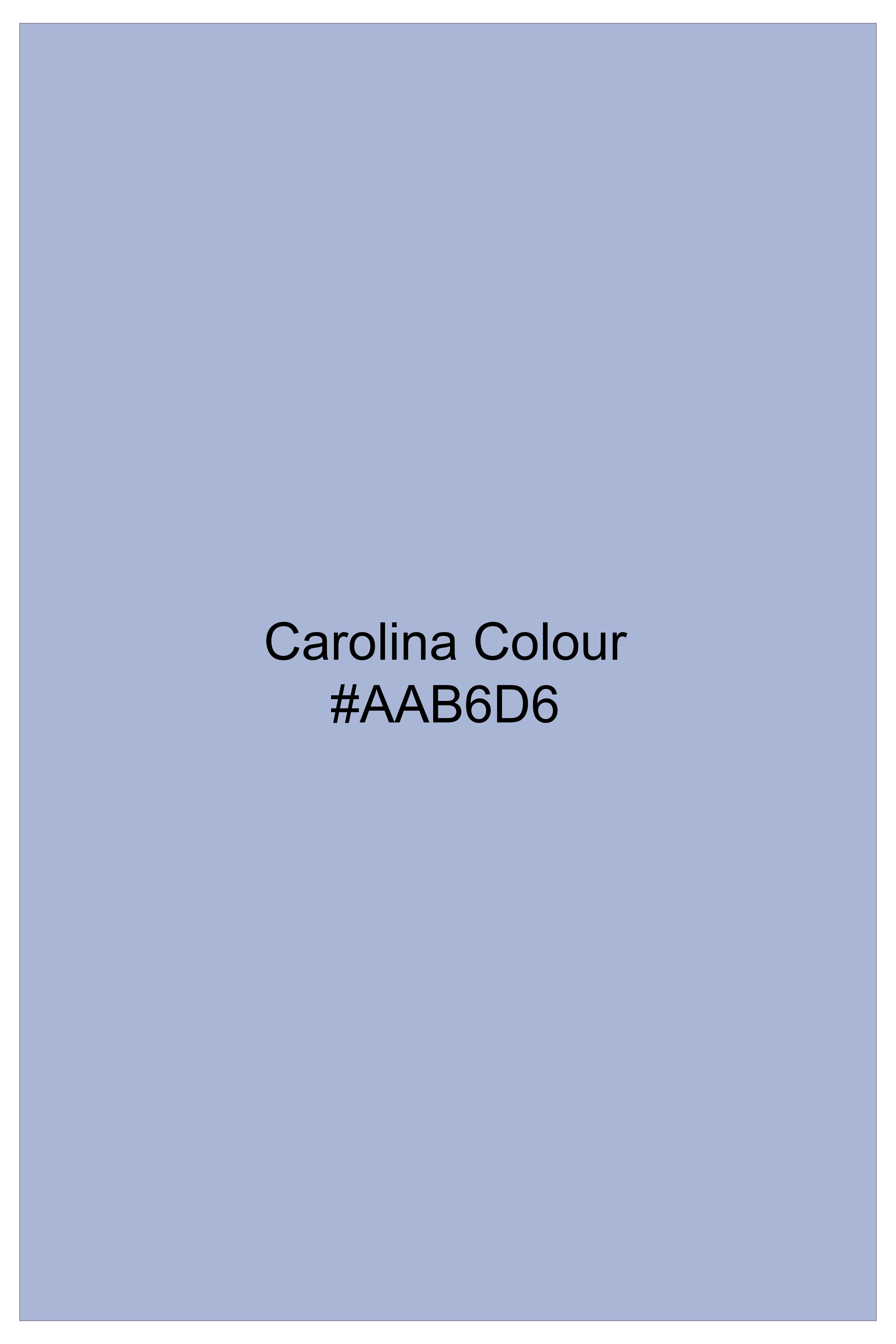 Carolina Blue Dobby Textured Premium Giza Cotton Designer Shirt