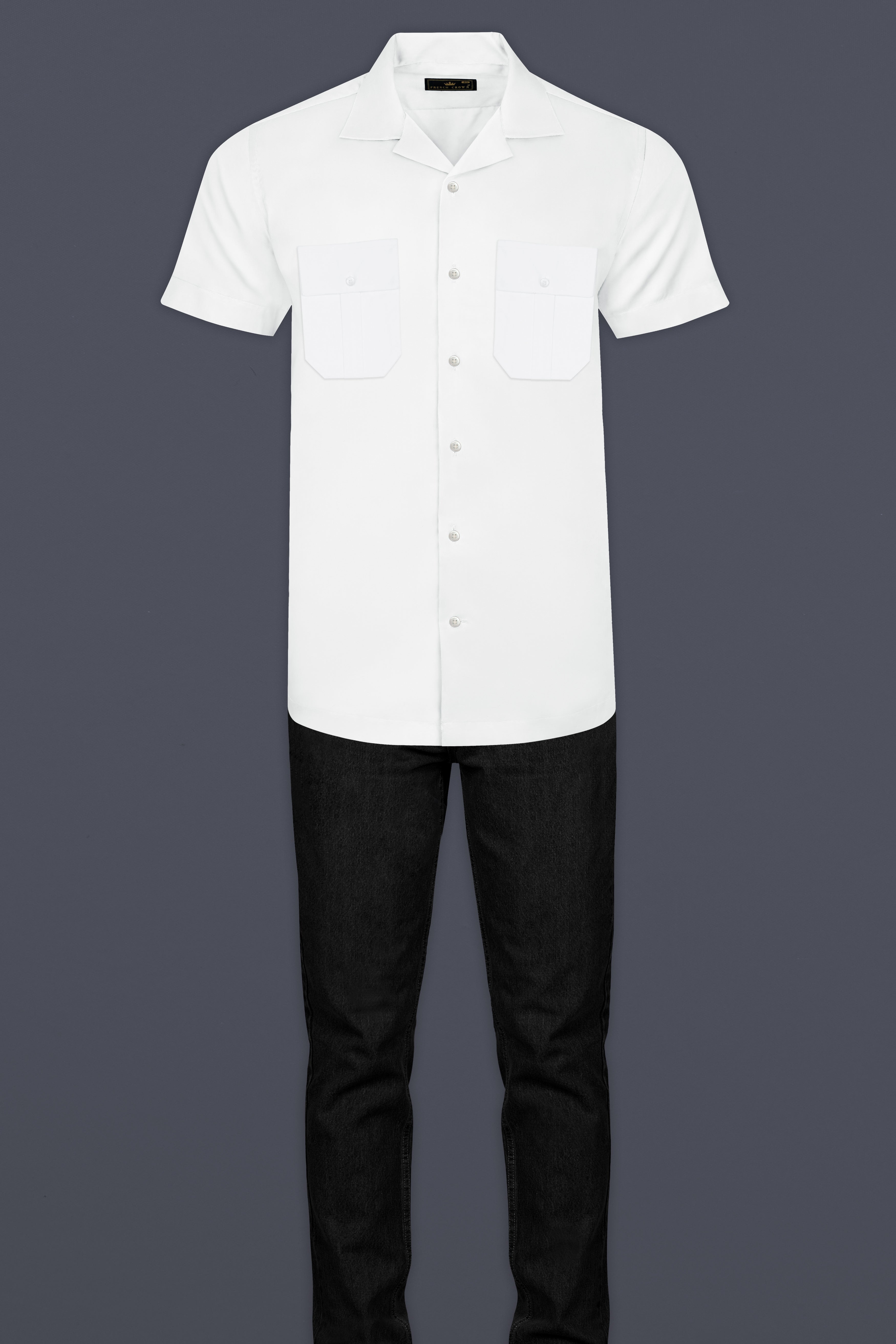 Bright White Super Soft Premium Cotton Designer Shirt