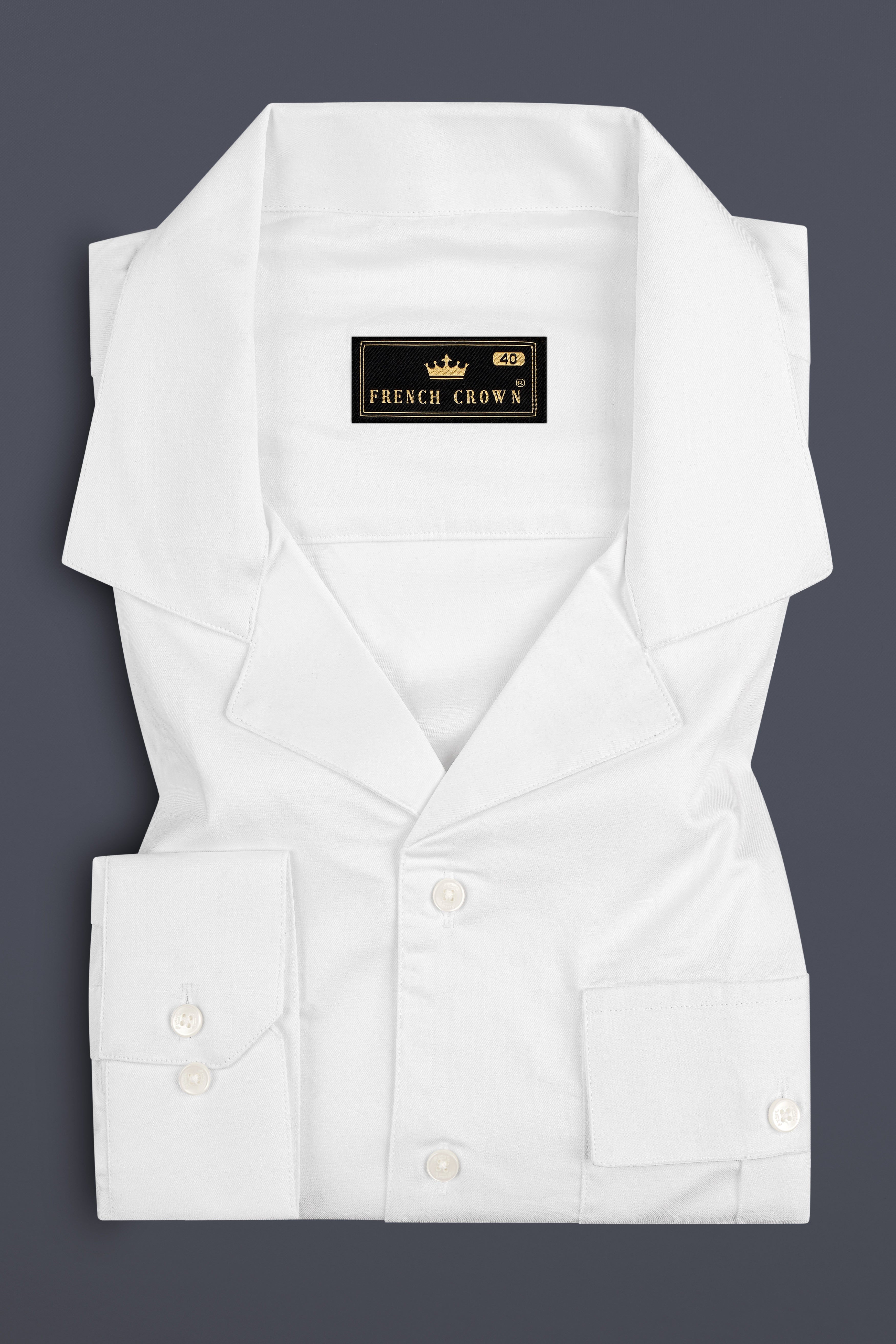 Bright White Super Soft Premium Cotton Designer Shirt