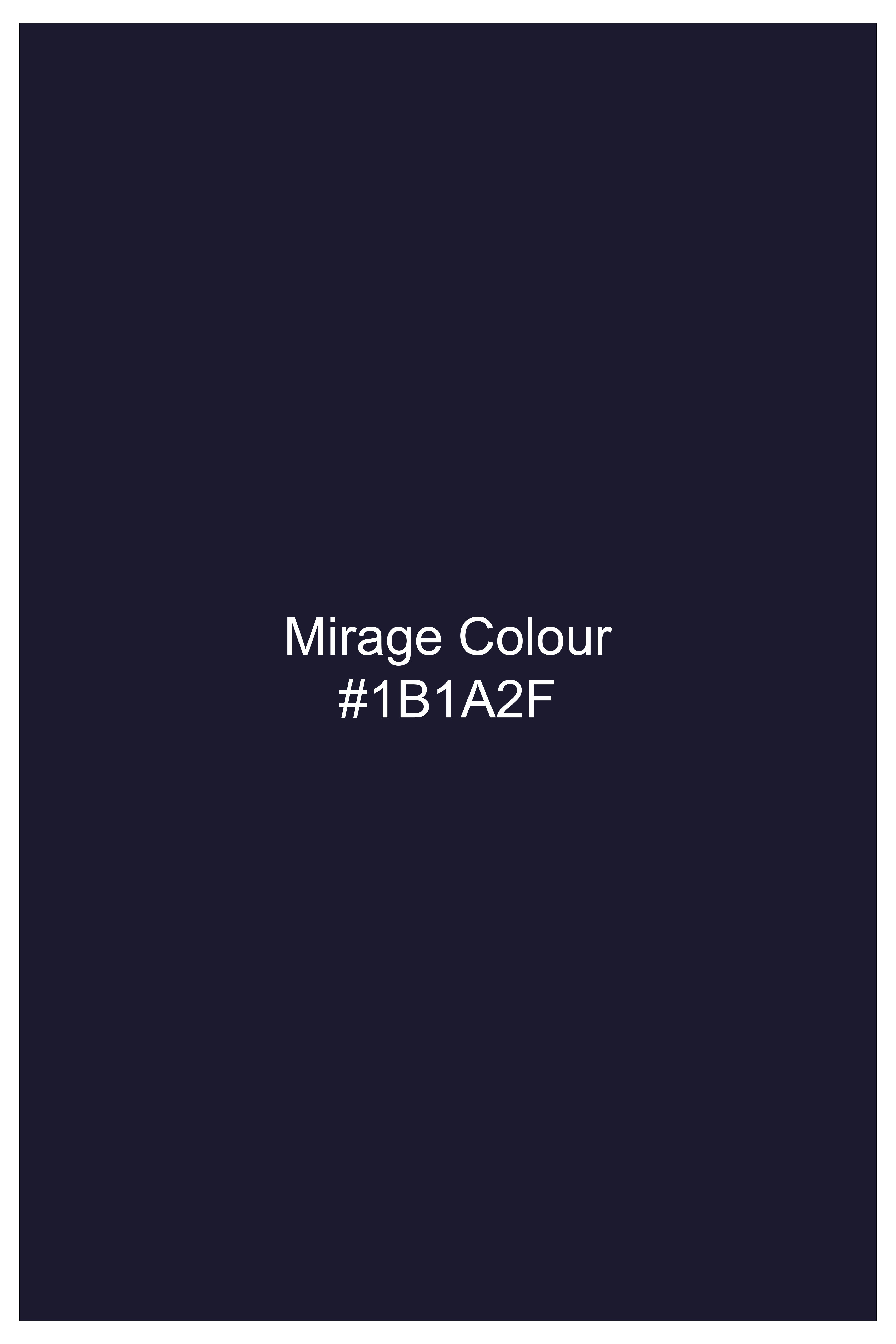 Mirage Blue Dobby Textured Premium Cotton Shirt