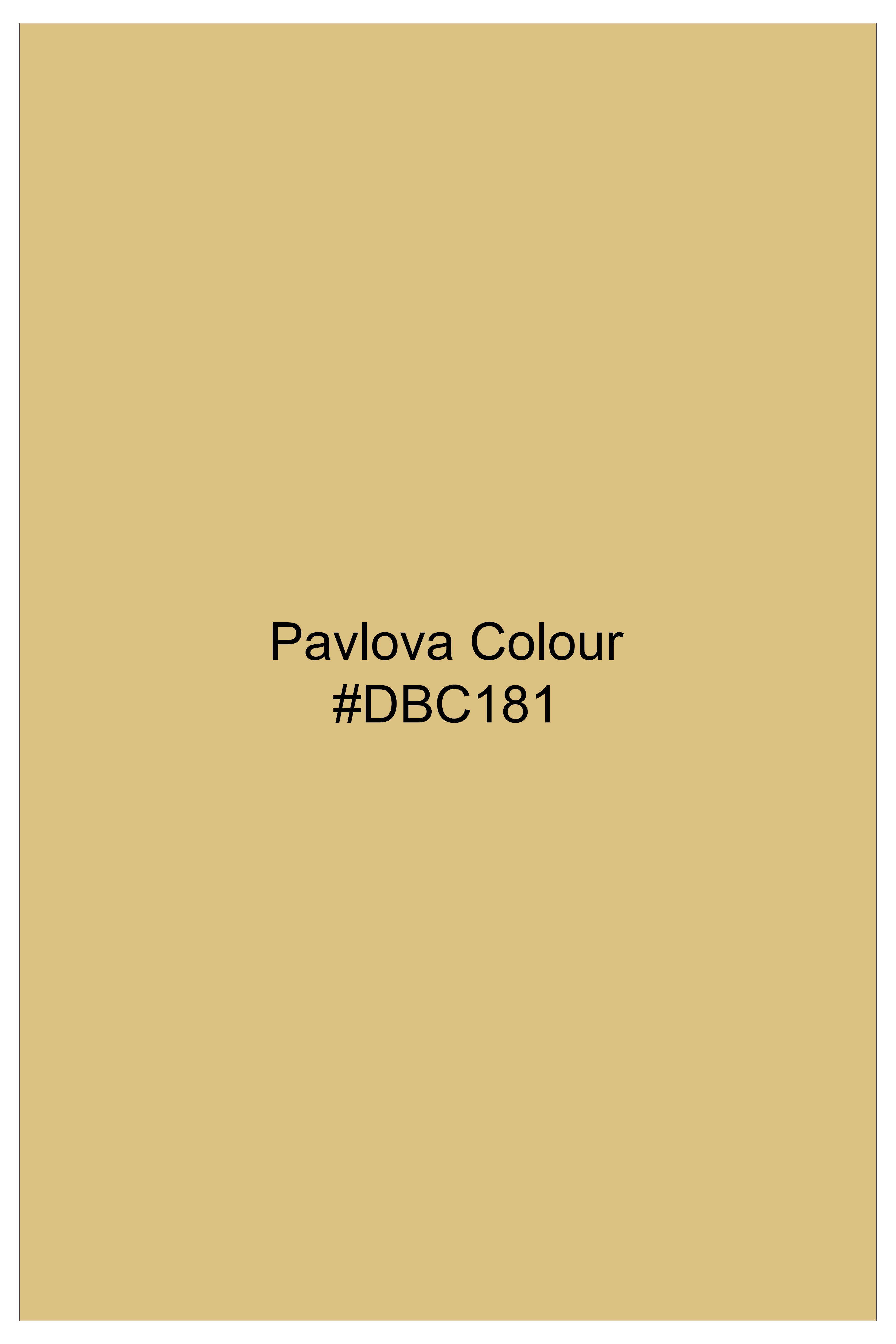 Pavlova Light Orange Dobby Textured Premium Cotton Shirt