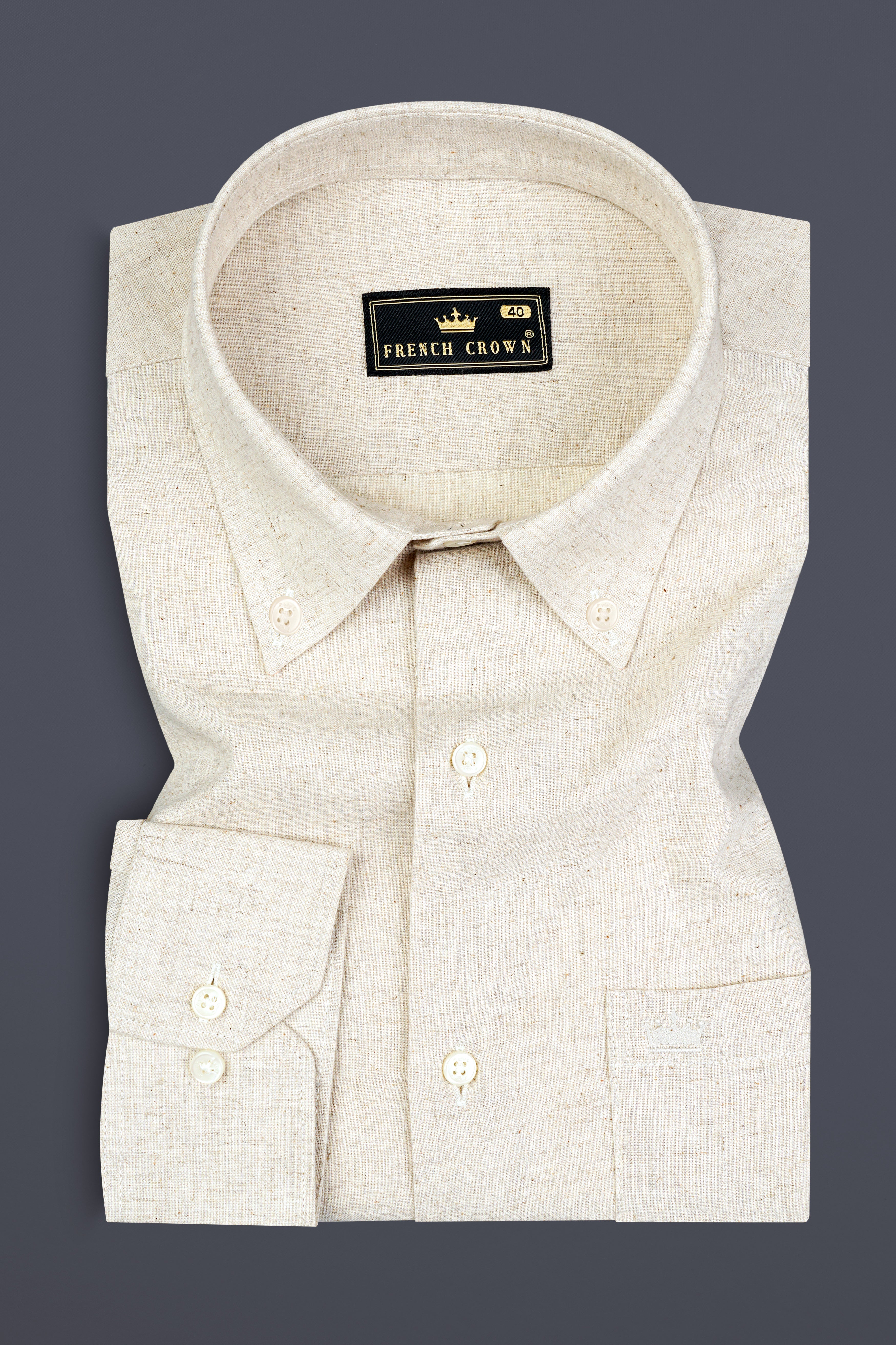 Parchment Cream Luxuries Linen Shirt