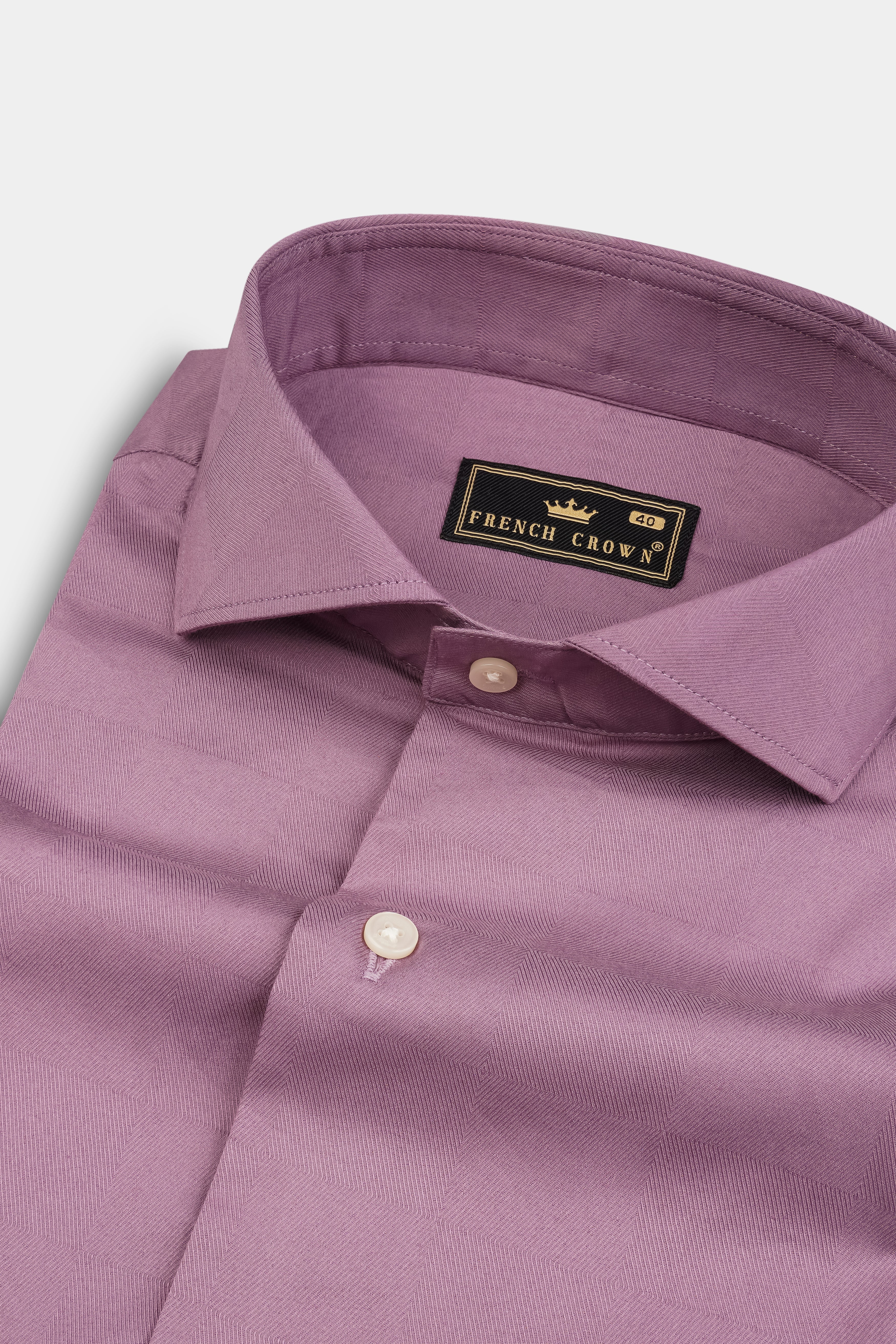 Dusty Lavender Dobby Textured Premium Shirt