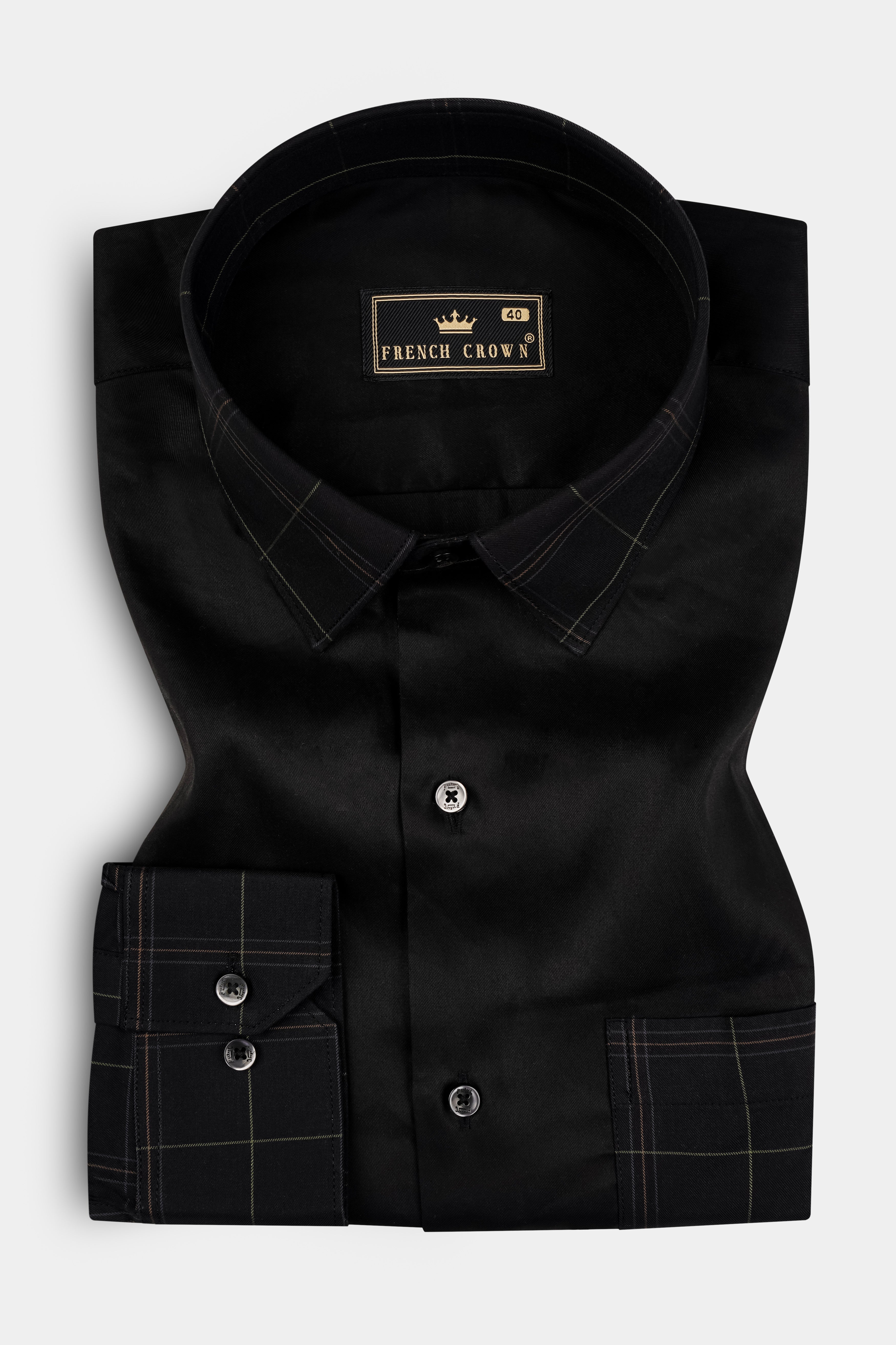 Jade Black Super Soft Premium Cotton Designer Shirt