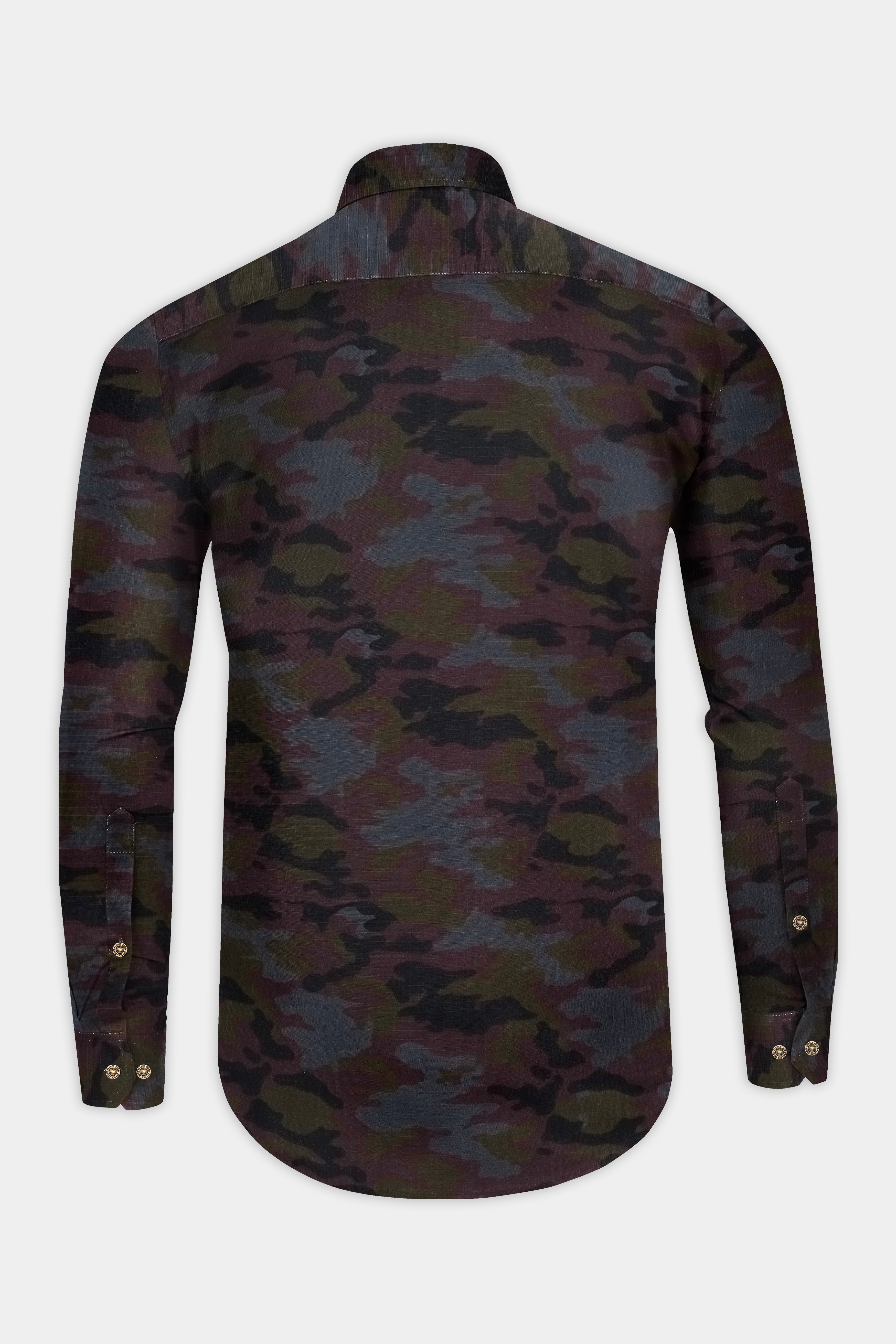 Vampire brown And Cinder Black Camouflage Military printed Heavyweight Jacket