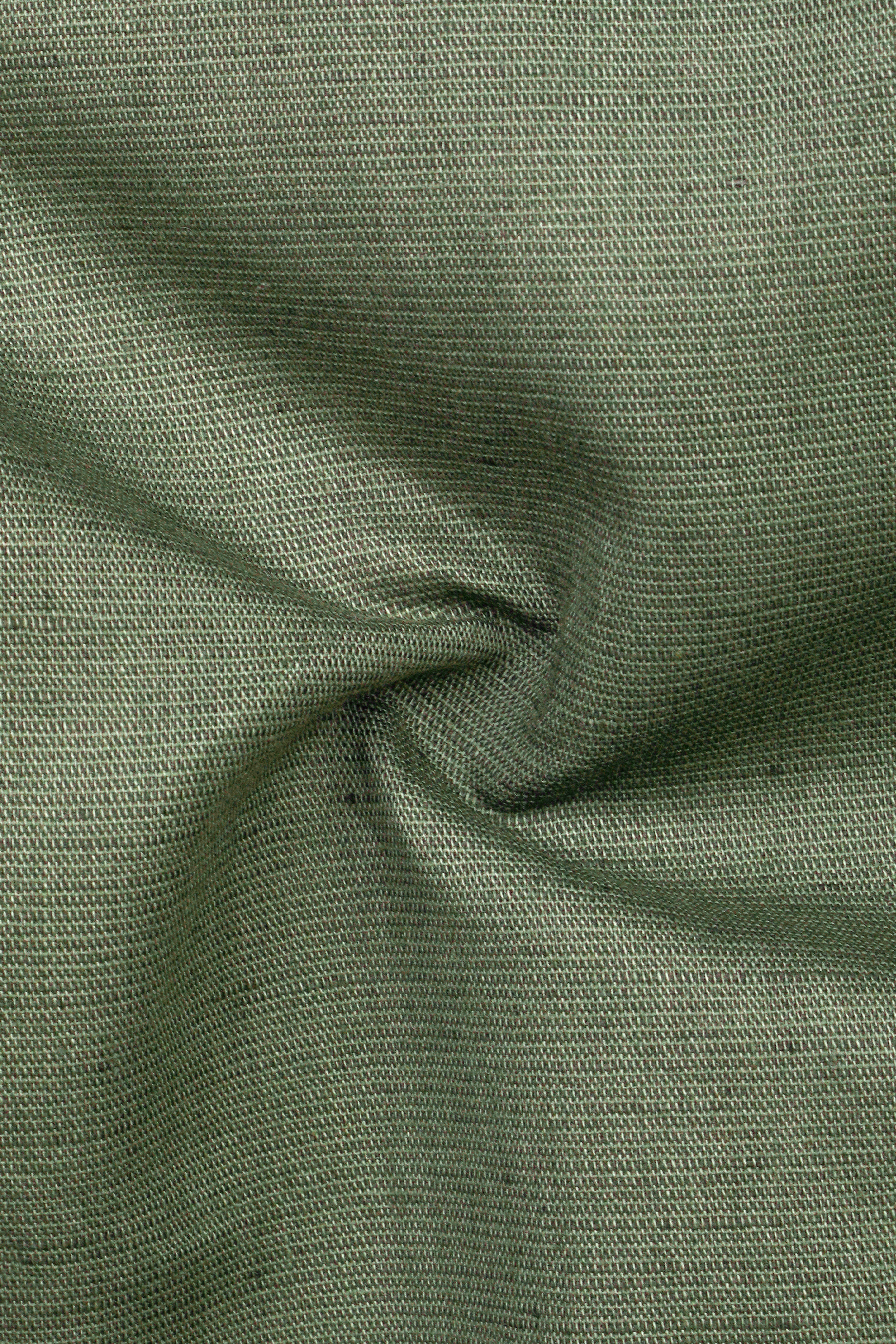 Finch Green Solid Luxuries Linen Designer Shirt