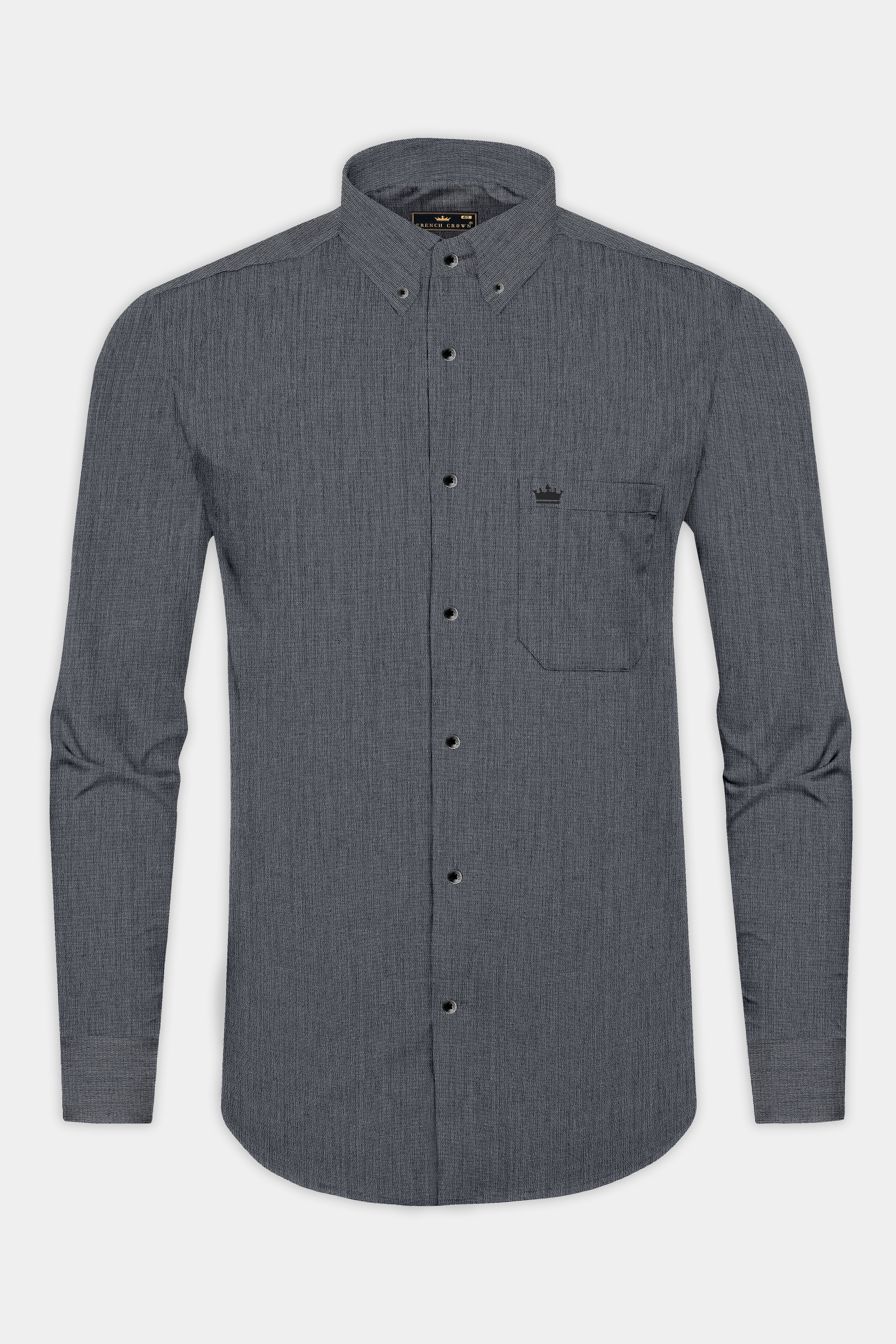 Ninja Gray Heavyweight Royal Oxford Overshirt/Shacket