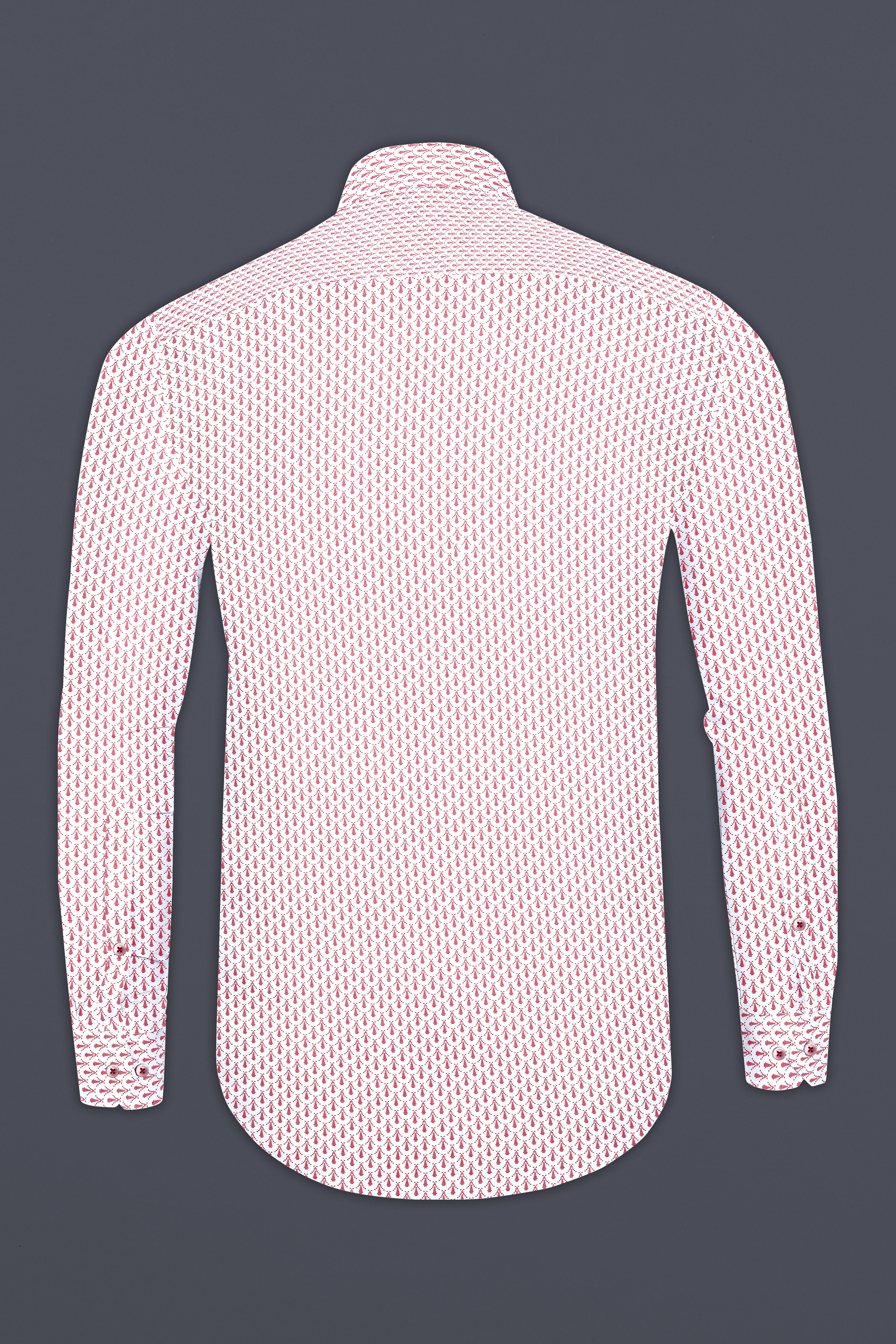 Cranberry Pink Printed Subtle Sheen Super Soft Premium Cotton Shirt